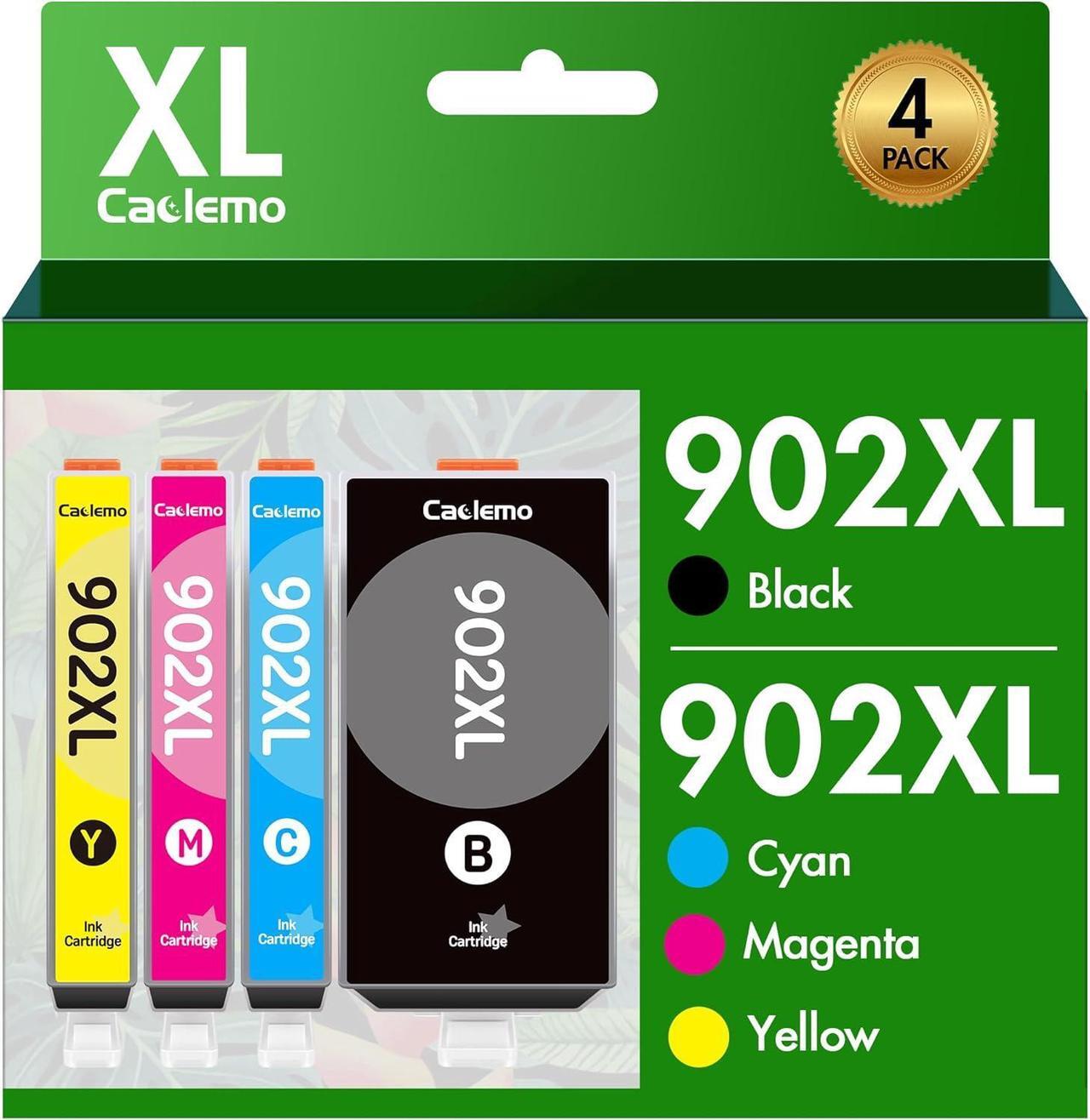 Main image of 902XL Ink Cartridges   Printers Replacement   Ink 902 XL Ink Cartridge Combo Pack Compatible with HP Officejet 6978 Ink Cartridge 6968 6960 6962 6958, HP Ink 902XL Black and Color Combo Pack