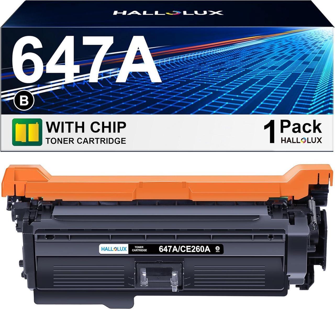 Main image of 647A CE260A Toner Cartridge Replacement   647A Black Toner Cartridge Works with HP Color LaserJet Enterprise CM4540 MFP, CP5024, CP4525 Series Printer (1 Black Pack)