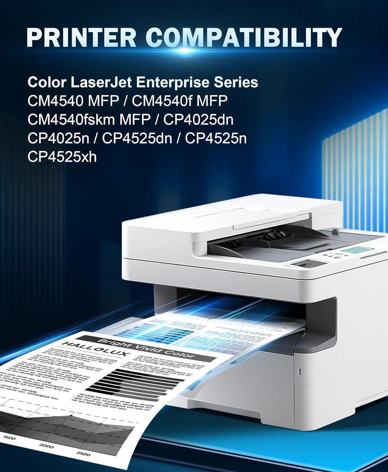 Alt view image 3 of 5 - 647A CE260A Toner Cartridge Replacement   647A Black Toner Cartridge Works with HP Color LaserJet Enterprise CM4540 MFP, CP5024, CP4525 Series Printer (1 Black Pack)