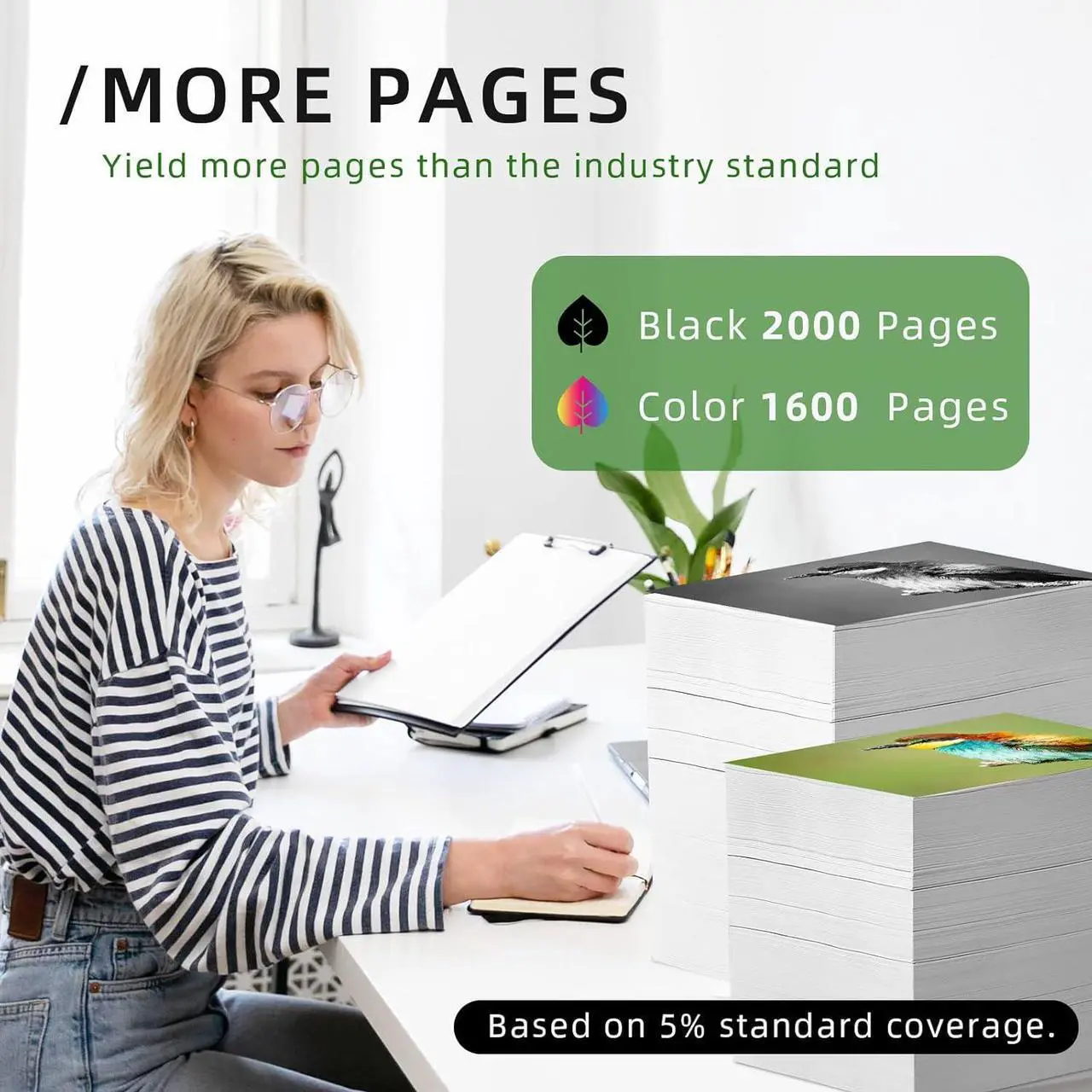 Alt view image 4 of 7 - 952xl Ink Cartridges   Printer 8710 Ink Compatible   952xl Ink Cartridges Combo Pack Use with HP Officejet Pro 8710 7720 7740 8720 8730 8210 8715 8740 Printer, Black Cyan Yellow Magenta 4P