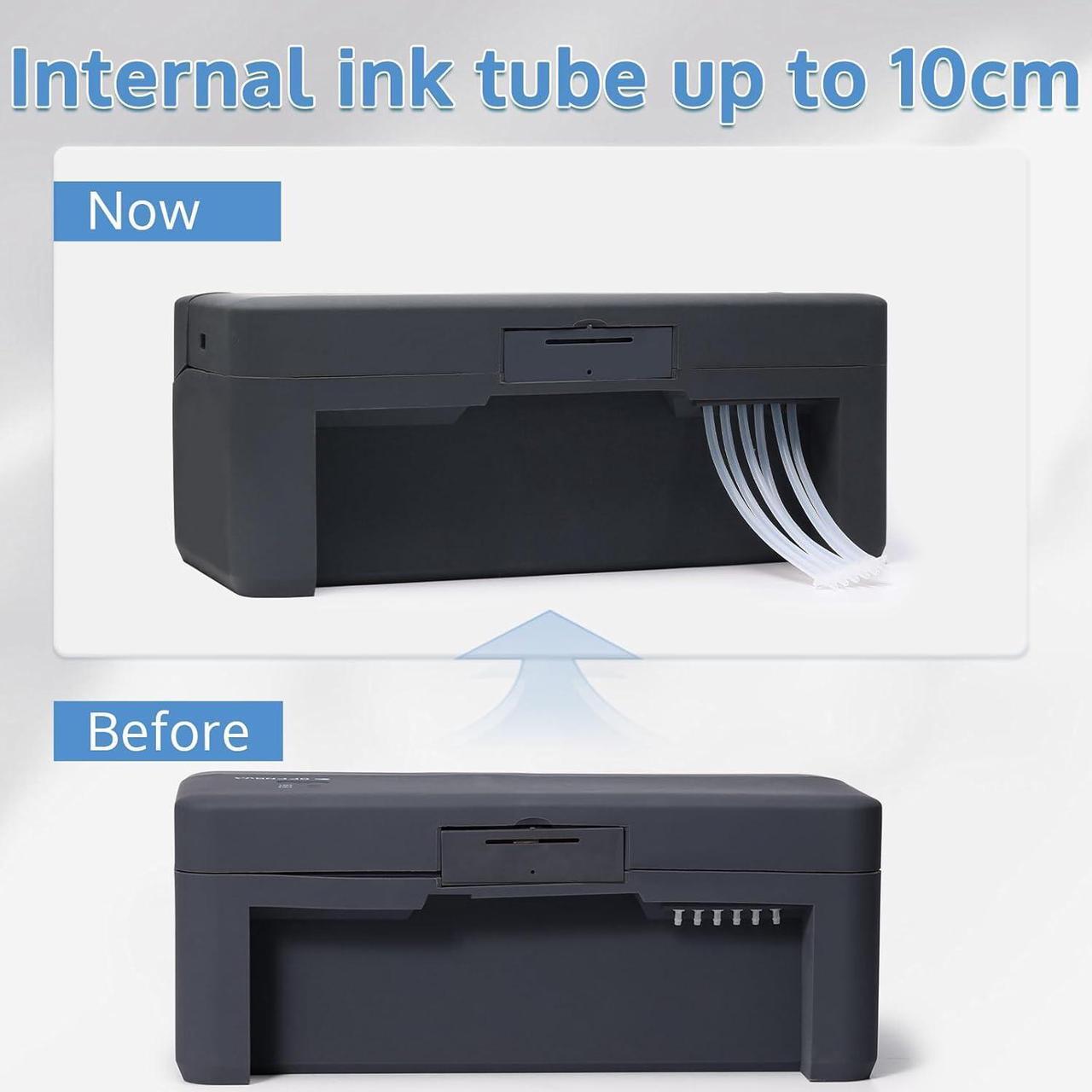 Alt view image 7 of 7 - OFFNOVA CISS DTF White Ink Circulation System, Extension CISS Ink Tube and Waste Ink Collector for EPSON ET8550 L805 XP15000 DTF Printer, Black