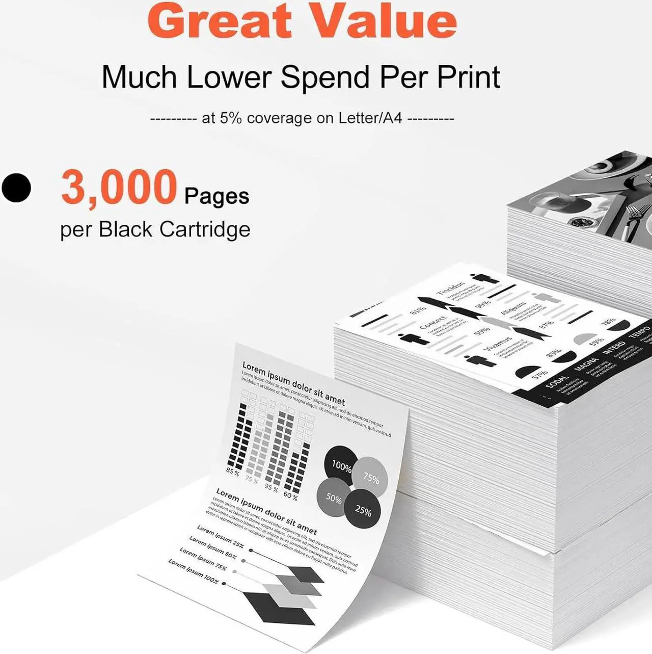 Alt view image 4 of 7 - v4ink 148A W1480A (with Chip) Compatible Toner Cartridge Replacement for HP 148A 148X W1480A W1480X for HP Pro 4001 4001n 4001dw 4001dn MFP 4101 4101fdw 4101fdn Printer Ink (2-Pack Black)