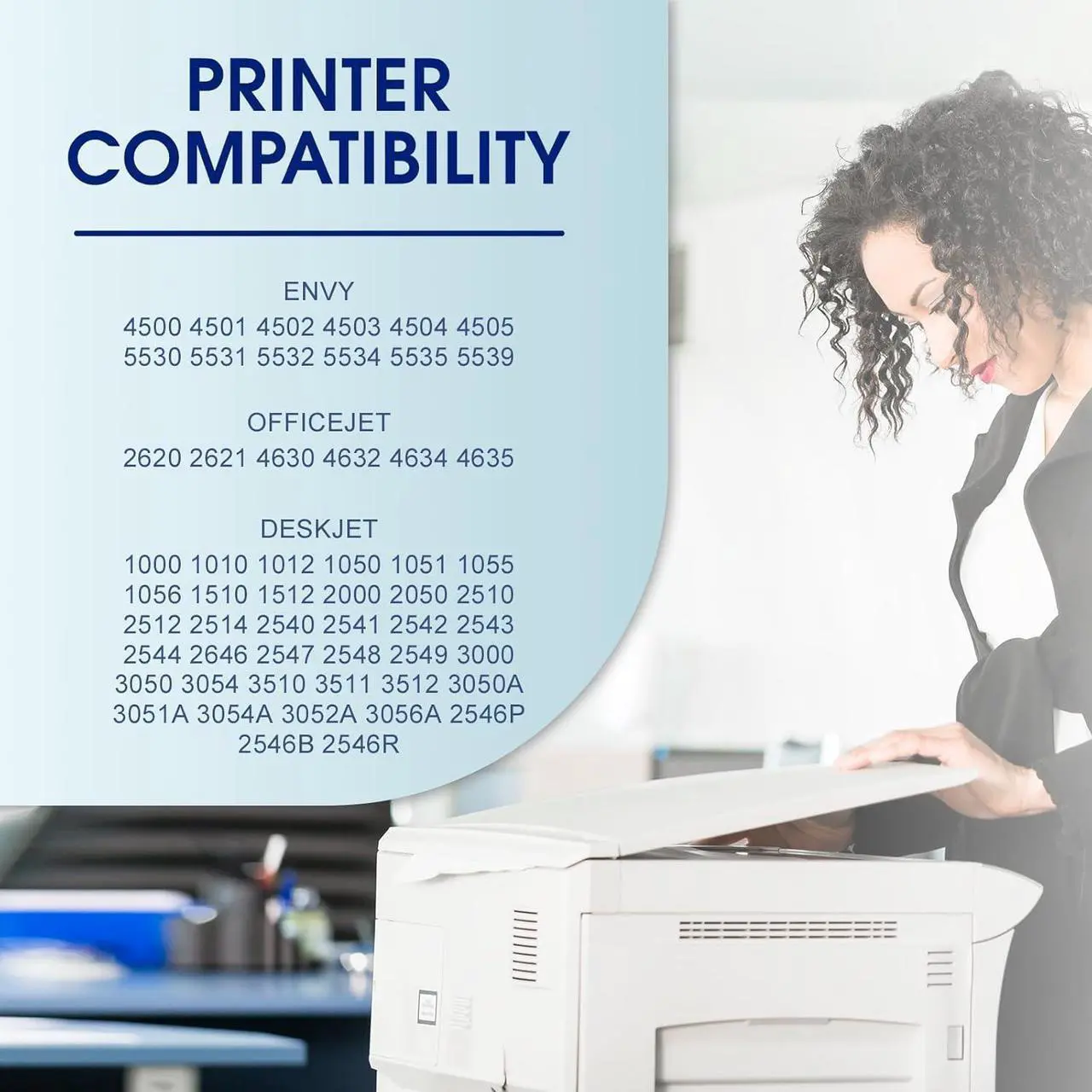 Alt view image 2 of 7 - 61XL 61 Ink Cartridge Combo Pack Compatible for HP Ink 61 for HP 61 Ink Works with HP Envy 4500 5530 5535 OfficeJet 4630 4635 DeskJet 1000 1012 Series Printer (2Pack)