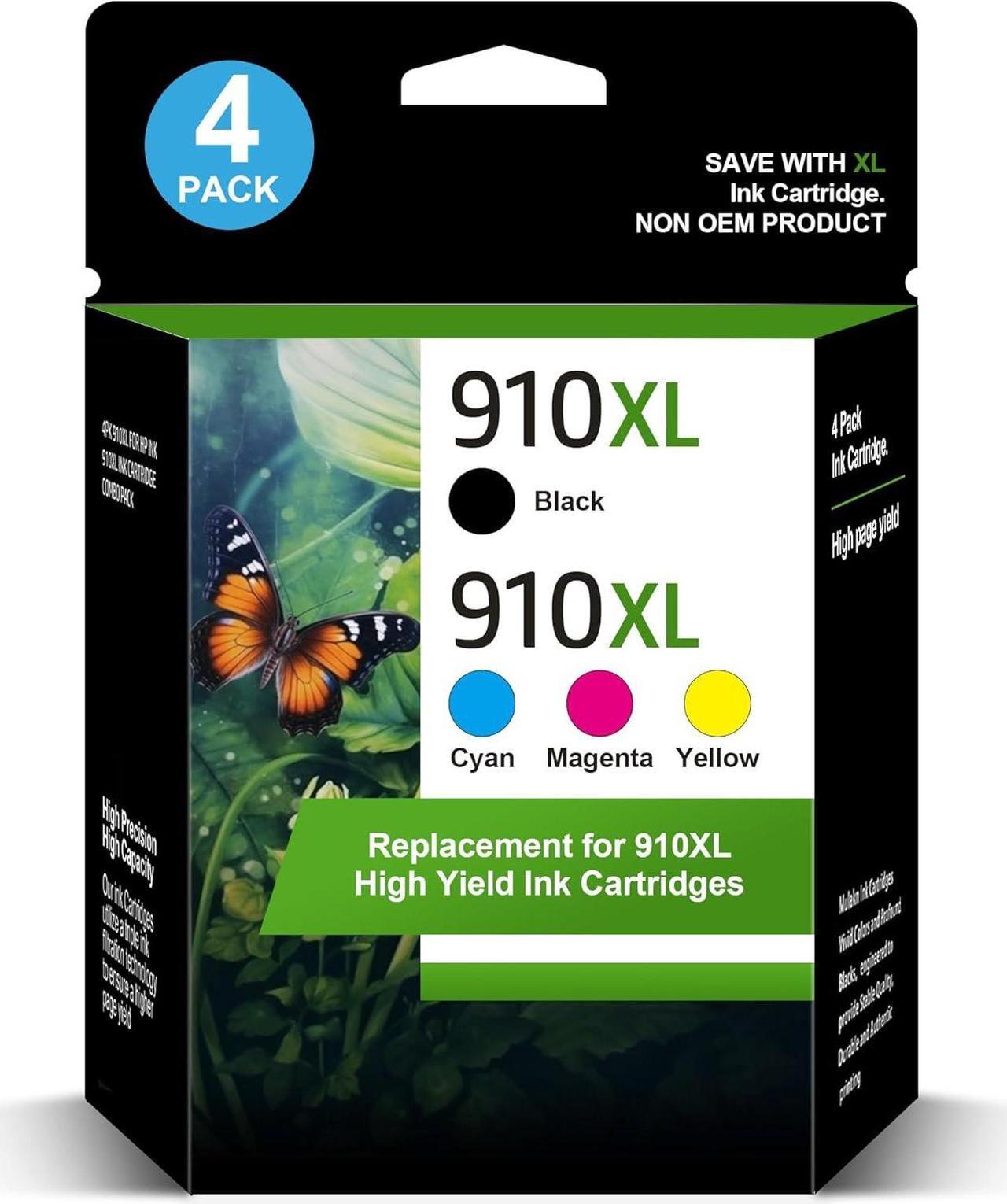 Main image of 910 XL 910XL Ink Cartridges Combo Pack Compatible for HP 910 XL Ink Compatible with HP OfficeJet Pro 8010 8015 8018 8020 8022 8025 8028 8035 8030 Printer 4 Pack