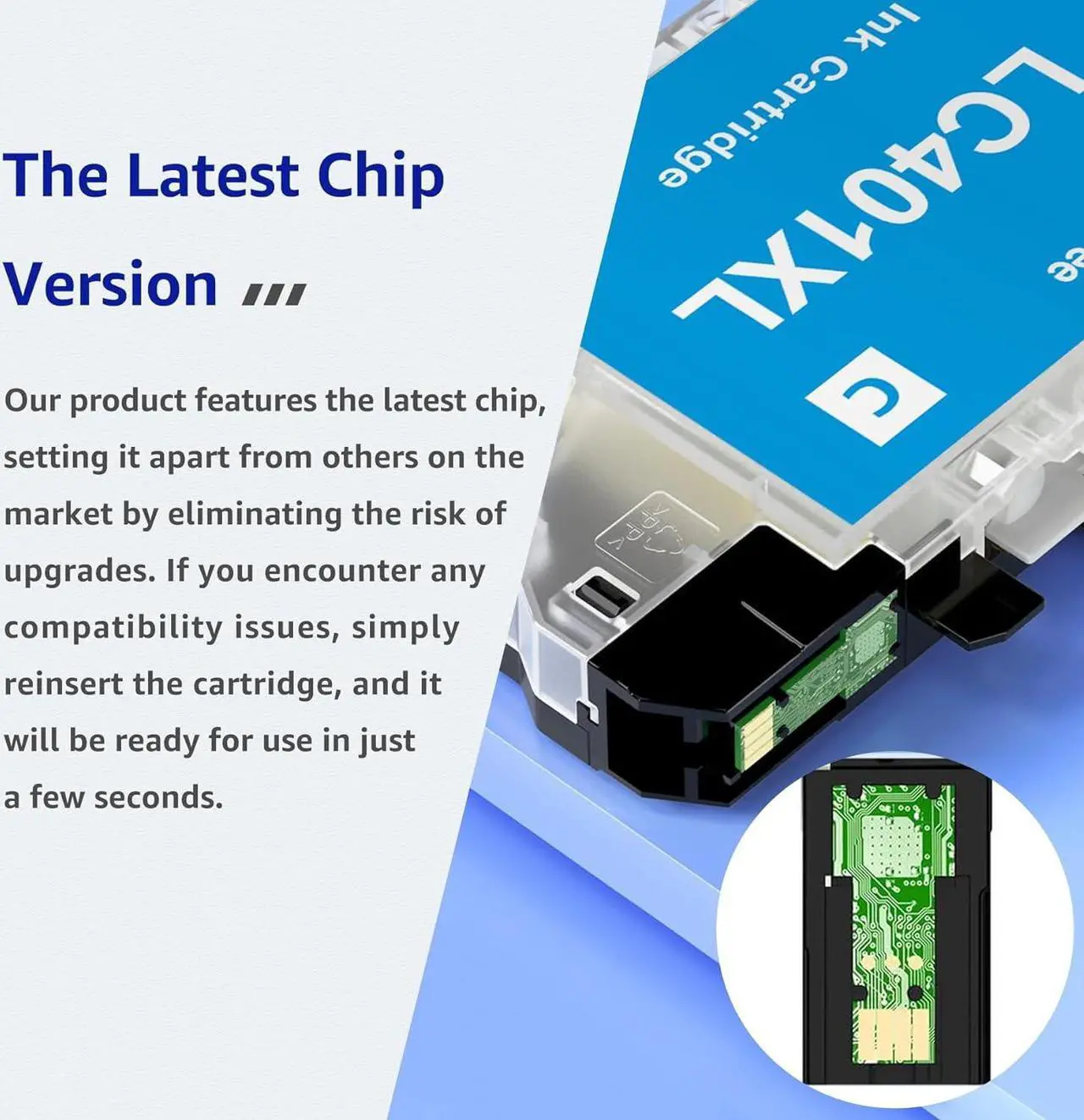 Alt view image 3 of 6 - CMYBabee LC401XL Ink Cartridges for Brother Printer Compatible for Brother LC401 Ink Cartridges Work with Brother MFC-J1010DW MFC-J1012DW MFC-J1170DW DCP-J1800DW DCP-J1140DW Printer (BK,C,M,Y, 4 Pack)