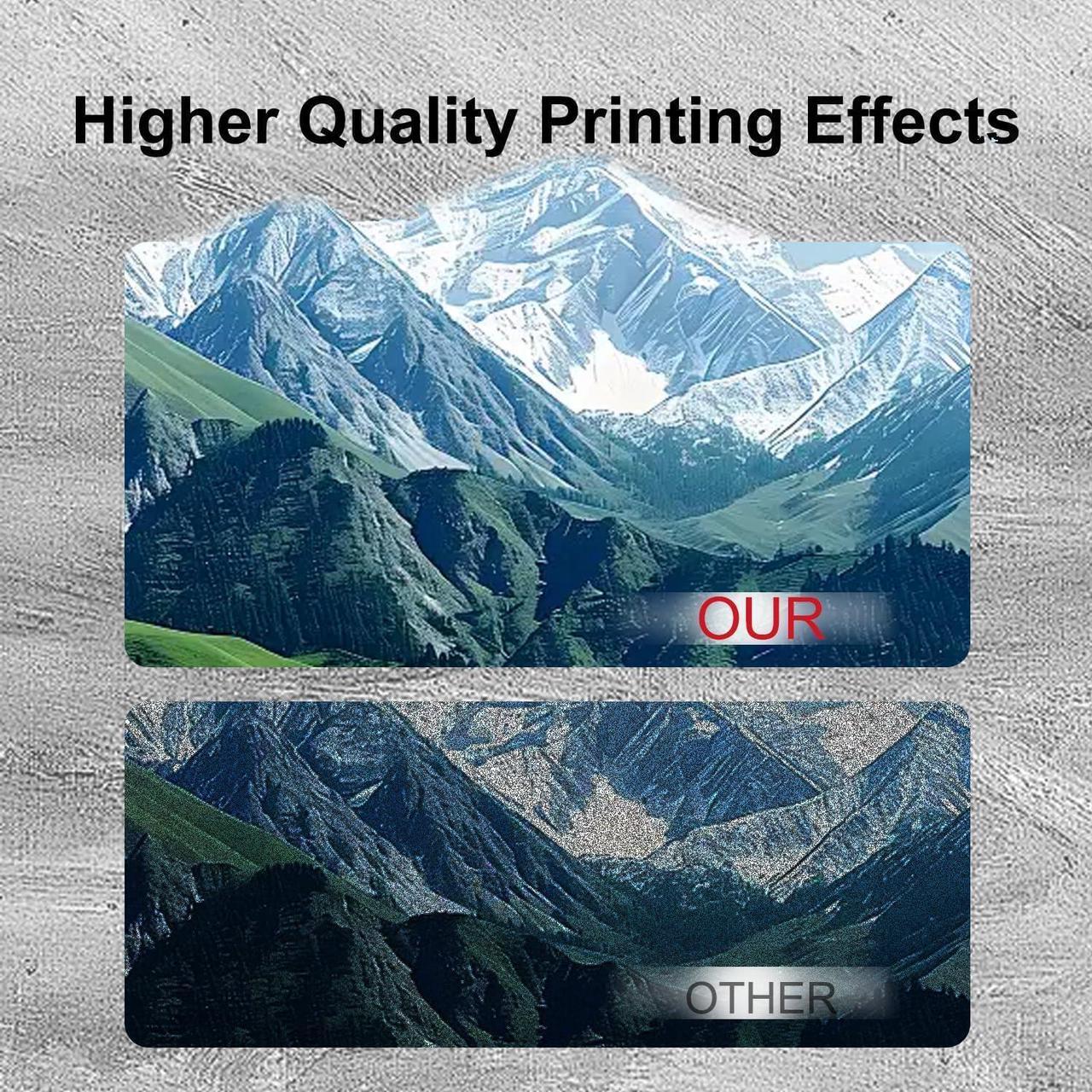 Alt view image 6 of 7 - 62XL Ink Cartridges Black and Color Replacement for HP Ink 62 62XL for Envy 5540 5542 5640 5660 7640 7645 OfficeJet 5740 5741 5745 8000 8040 200 250 258 Printer (1 Black 1Color)