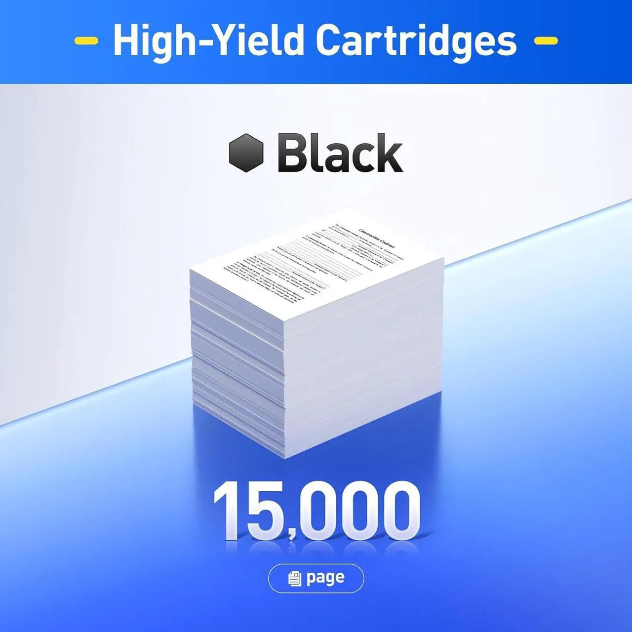 Alt view image 3 of 6 - 55B1H00 Toner Cartridge Black High Yield with Chip 15,000 Page-Yield Replacement for Lexmark MS331dn MS431dn MS431dw MX331adn MX431adw MX431adn MX432adwe MS331 MS431 MX331 MX431 Laser Printer 55b1000