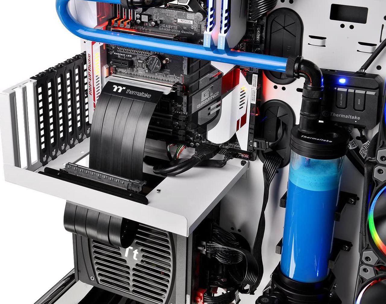 Alt view image 15 of 20 - Thermaltake AC-045-CN1OTN-C1 TT Premium PCI-E x16 3.0 Extender Riser Cable 300mm Graphic Cards - Black