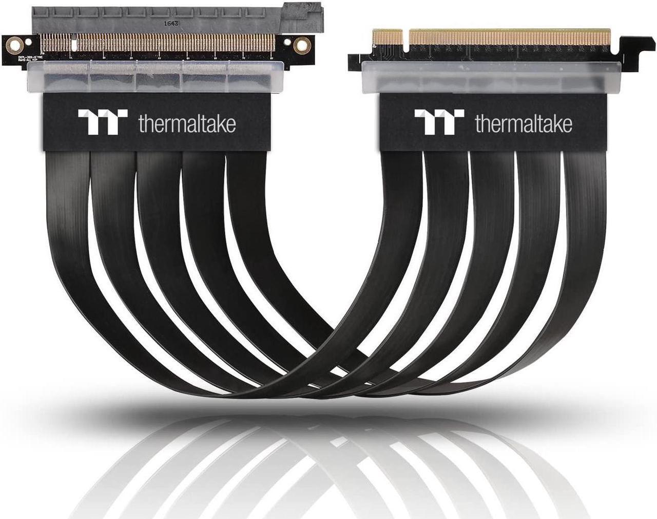 Alt view image 11 of 20 - Thermaltake AC-045-CN1OTN-C1 TT Premium PCI-E x16 3.0 Extender Riser Cable 300mm Graphic Cards - Black