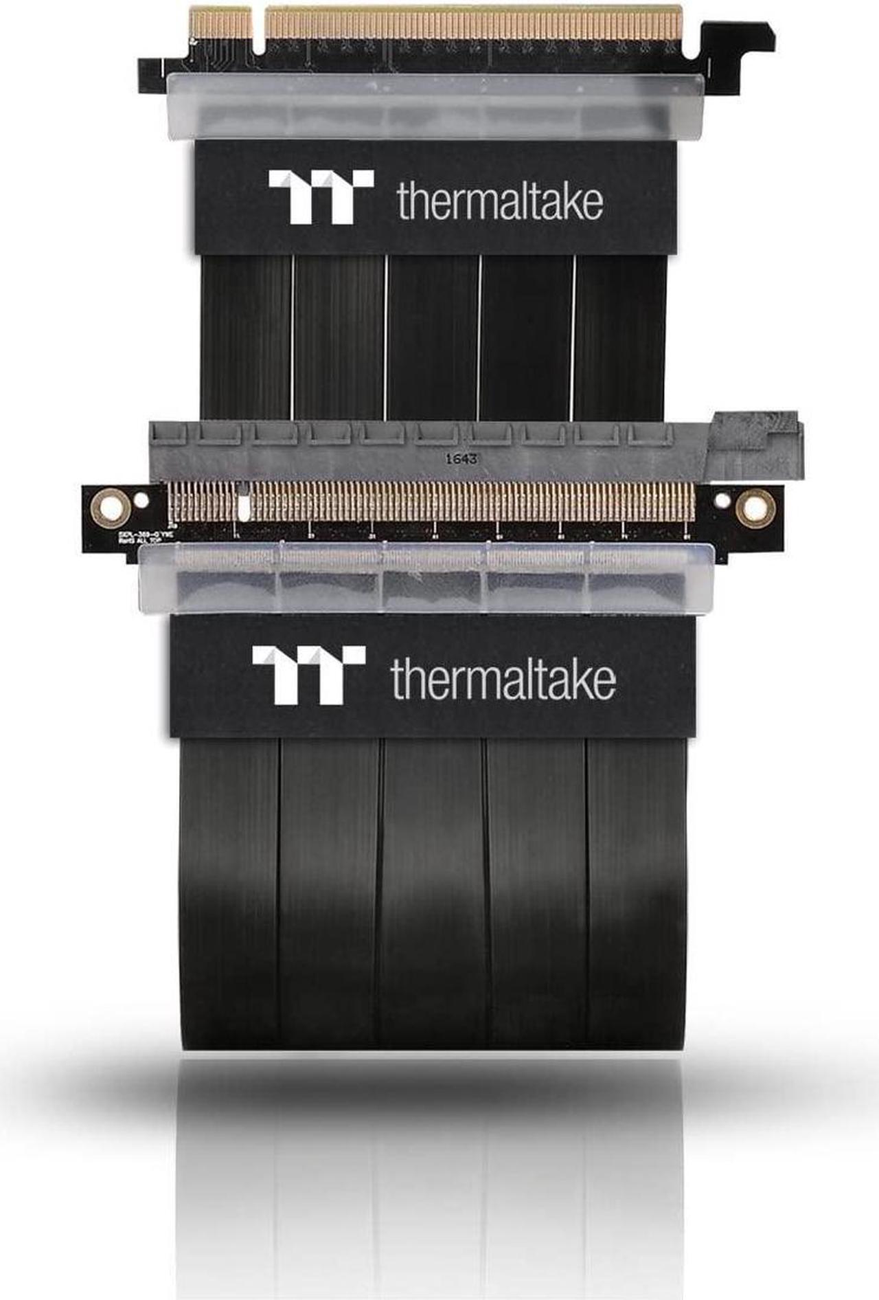 Alt view image 13 of 20 - Thermaltake AC-045-CN1OTN-C1 TT Premium PCI-E x16 3.0 Extender Riser Cable 300mm Graphic Cards - Black
