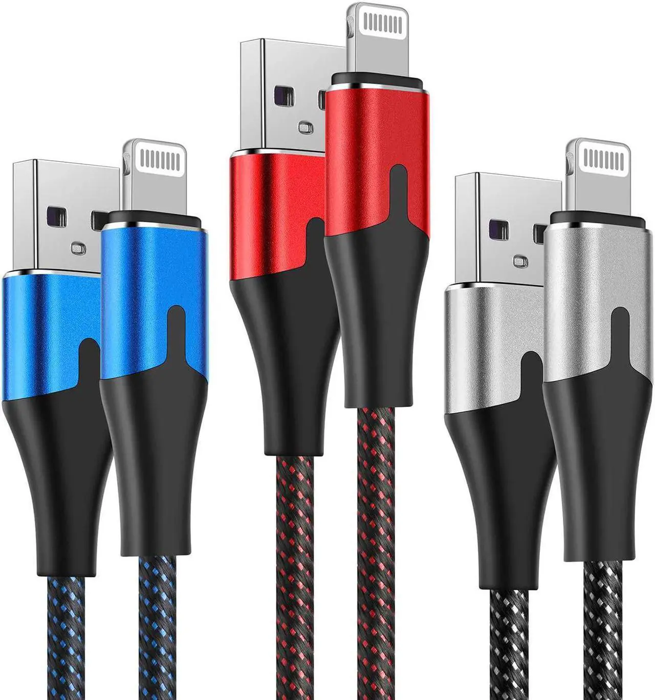 Main image of for Lightning to USB Charging Cable 3ft 3Pack for Apple MFi Certified Phone Charger Cord for iPhone 14/13/12/11 Pro/Max/X/XS/XR/8 Plus/7/6/5S/SE/5/ for IPad/Air 2/Mini 3 Foot Charge