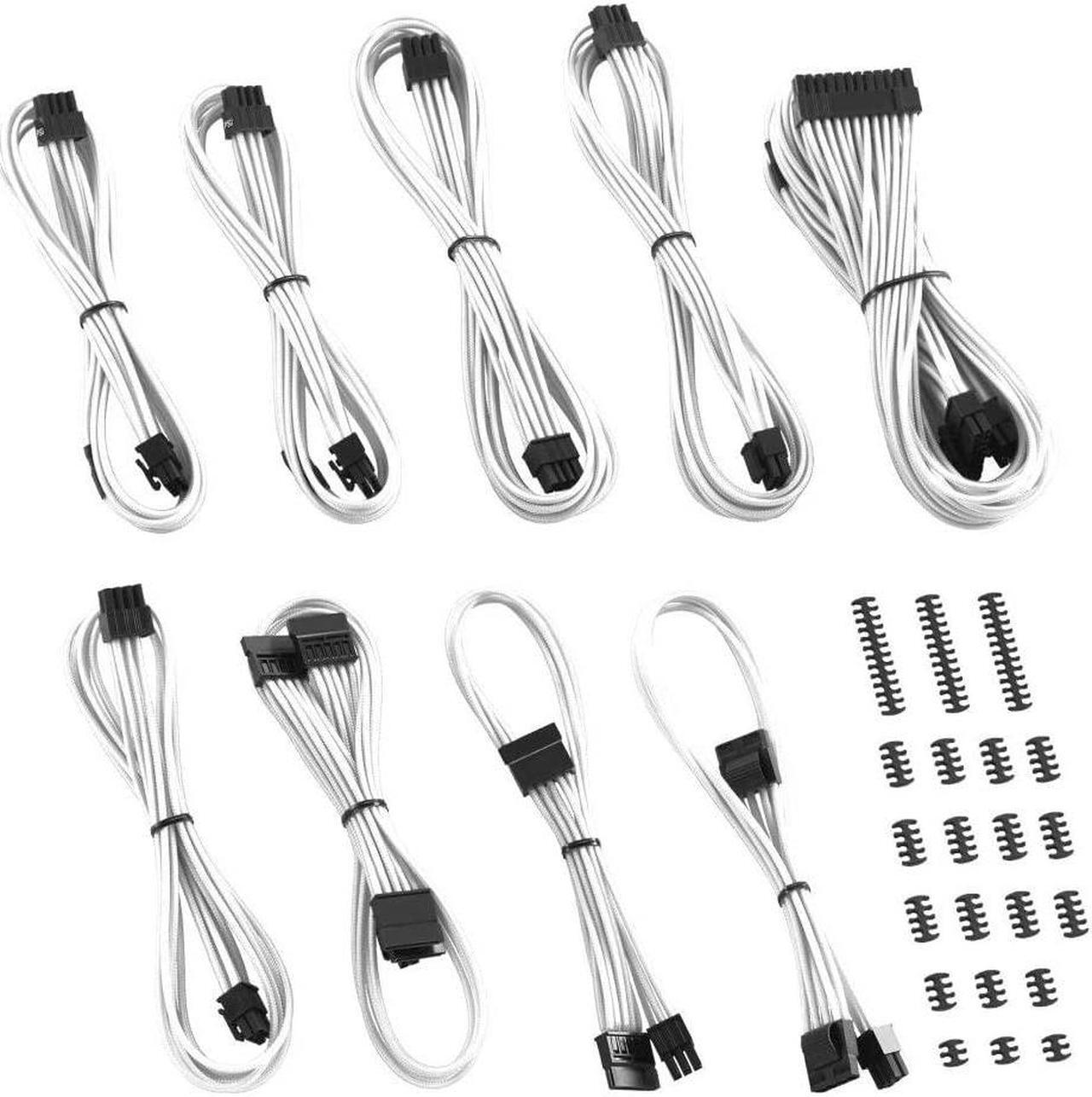 Main image of CableMod RT-Series Classic ModMesh Sleeved Cable Kit for ASUS and Seasonic (White)