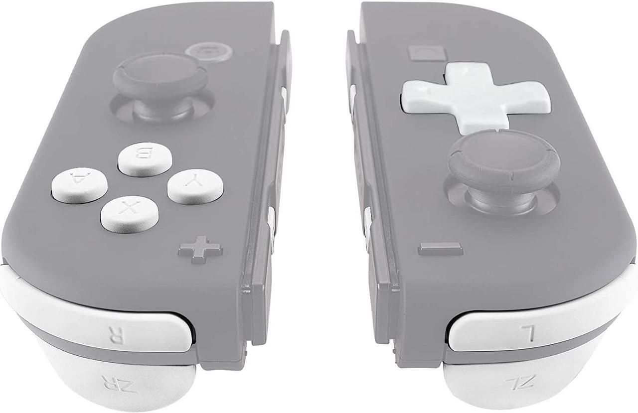 Alt view image 4 of 7 - Soft Touch White D-pad ABXY Keys SR SL L R ZR ZL Trigger Buttons Springs, Replacement Full Set Buttons Fix Kits for Nintendo Switch Joycon (D-pad ONLY Fits for eXtremeRate Joycon D-pad Shell)