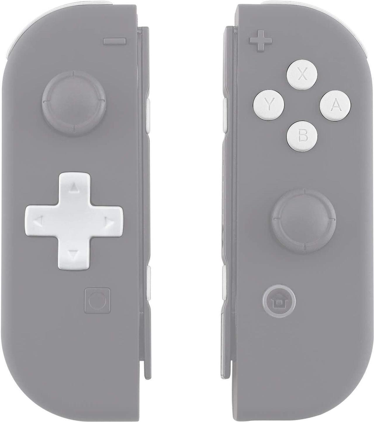 Alt view image 7 of 7 - Soft Touch White D-pad ABXY Keys SR SL L R ZR ZL Trigger Buttons Springs, Replacement Full Set Buttons Fix Kits for Nintendo Switch Joycon (D-pad ONLY Fits for eXtremeRate Joycon D-pad Shell)