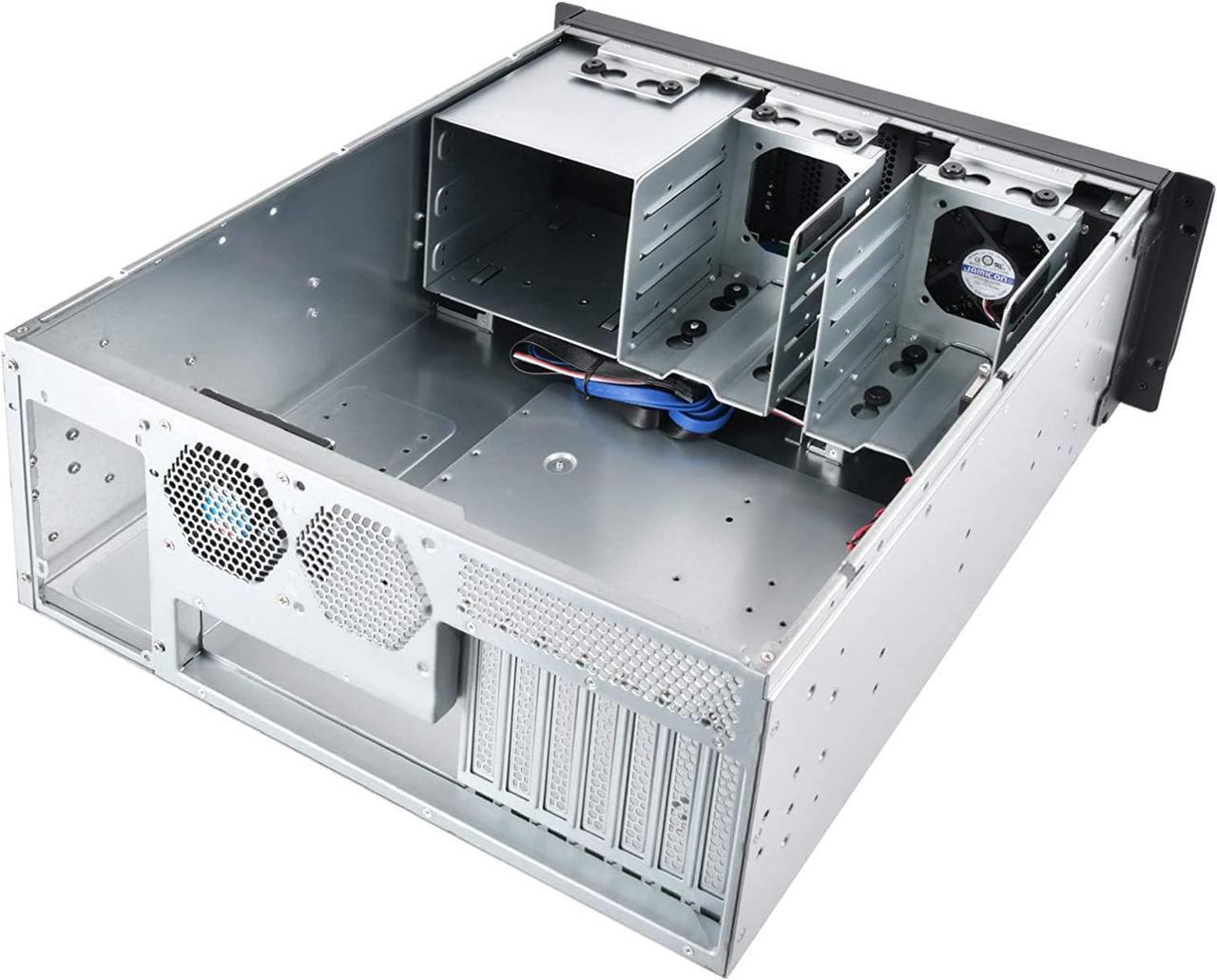 Alt view image 5 of 7 - SilverStone Technology 4U Rackmount Server Chassis with 3 X 5.25 Front Bays with CEB/ATX/mATX/Mitx Support RM400 Cases SST-RM400
