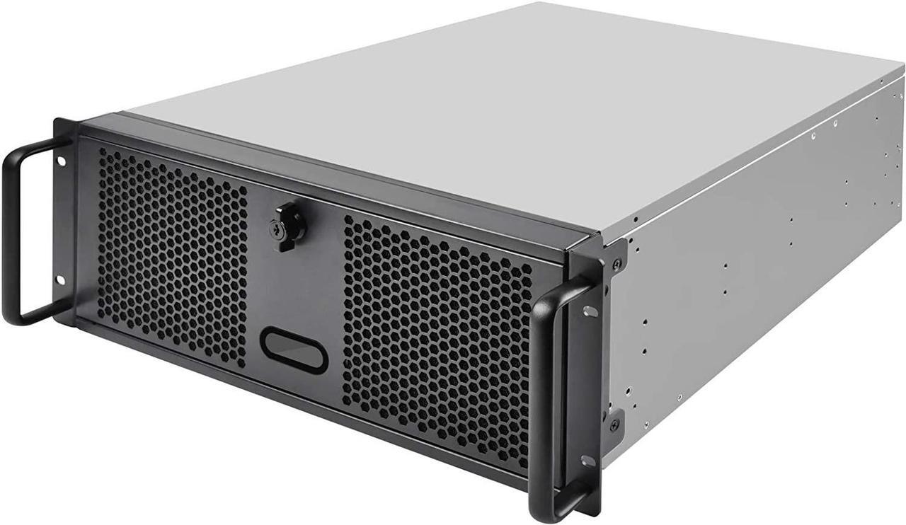 Main image of SilverStone Technology 4U Rackmount Server Chassis with 3 X 5.25 Front Bays with CEB/ATX/mATX/Mitx Support RM400 Cases SST-RM400