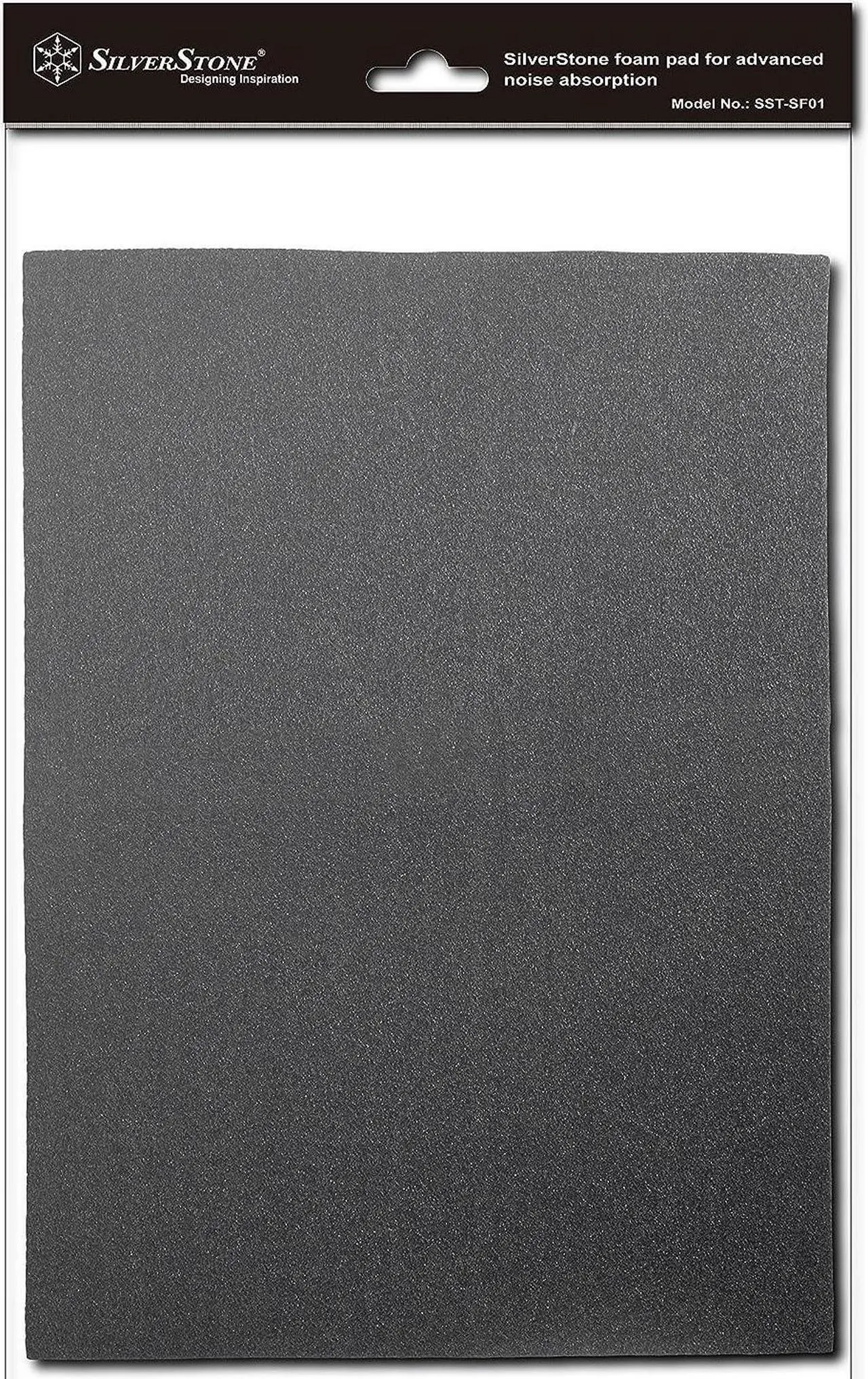 Main image of Silverstone 21-Inch x 15-Inch 4mm Thick 2-Piece Sound Dampening Acoustic EP0M Silent Foam SF01 (Black)