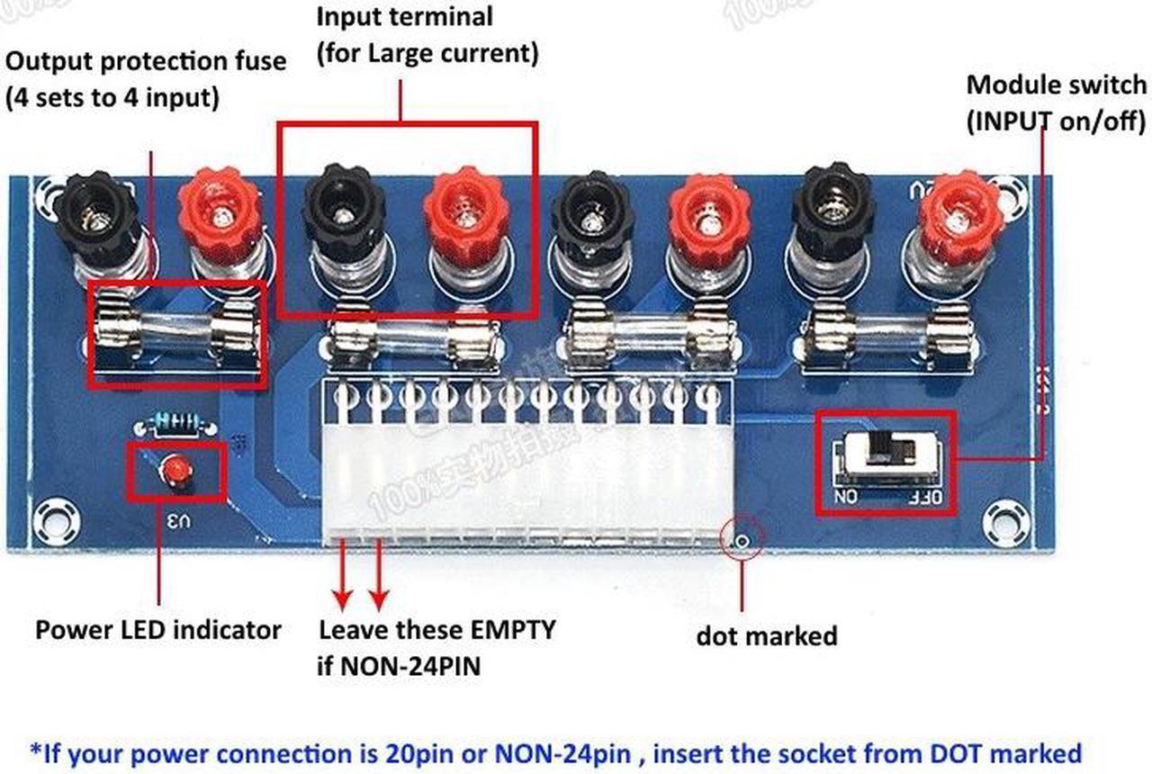 ModMyMods ATX Power Supply Breakout Board (MOD-0303)