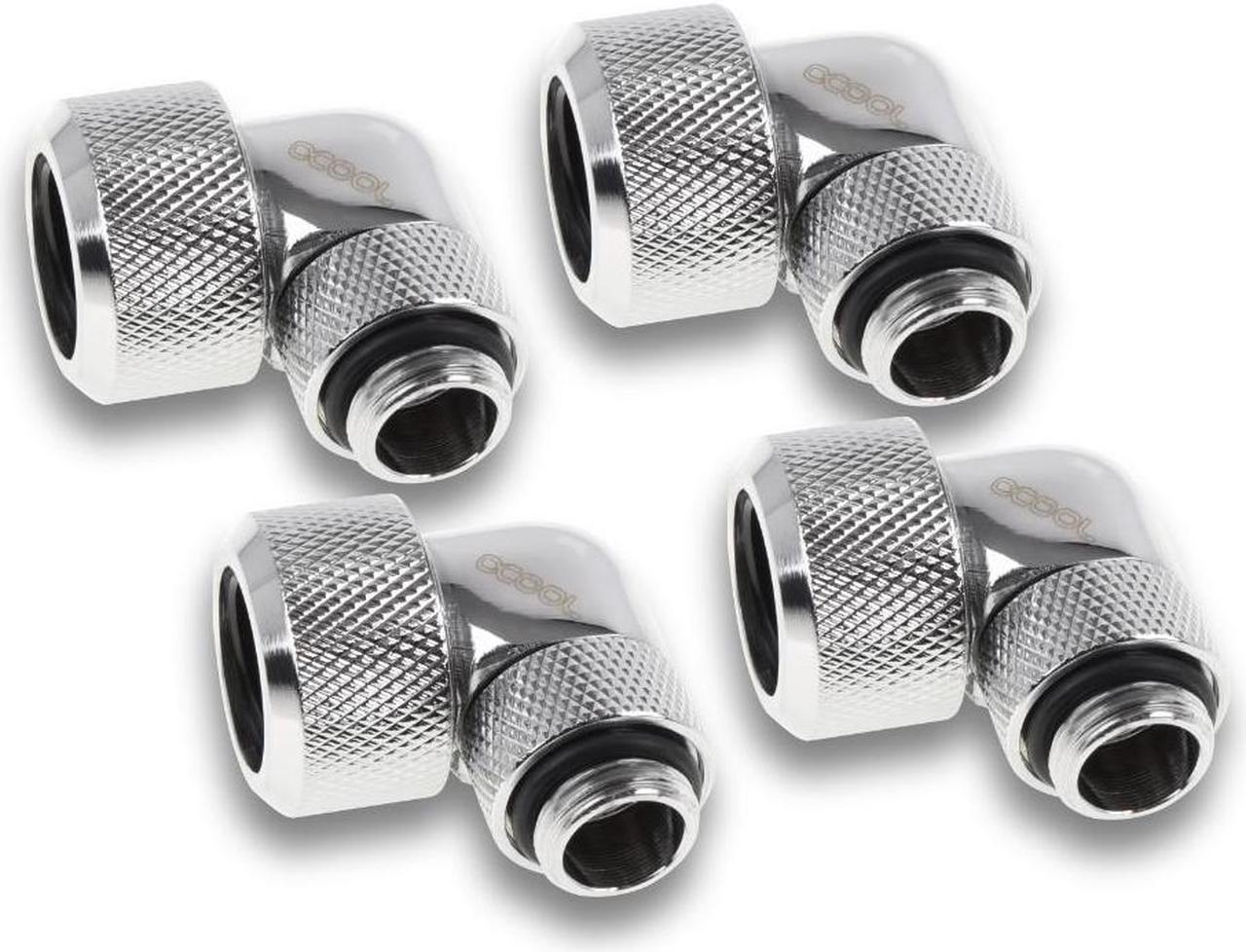 Alphacool Eiszapfen 16mm HardTube Compression Fitting 90 Rotatable G1/4 for Acryl/Brass tubes - Ch