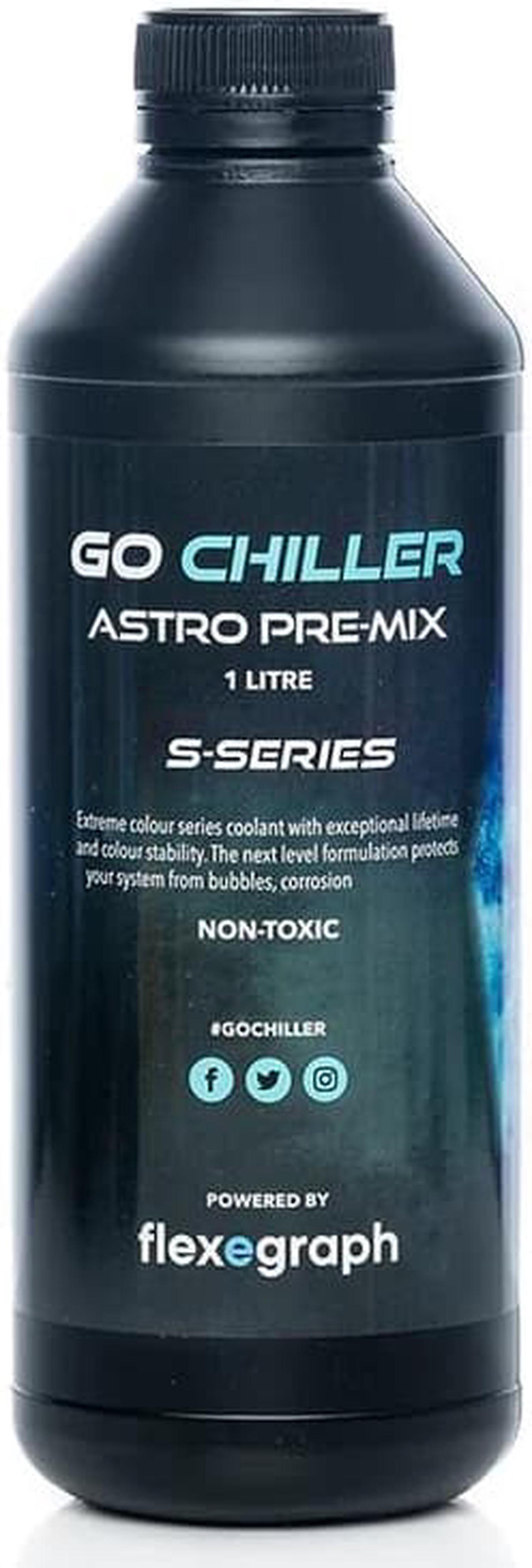 GO CHILLER Opaque Astro S-Series PC Coolant - Blue - 1 Liter (AST-1000-BOP)