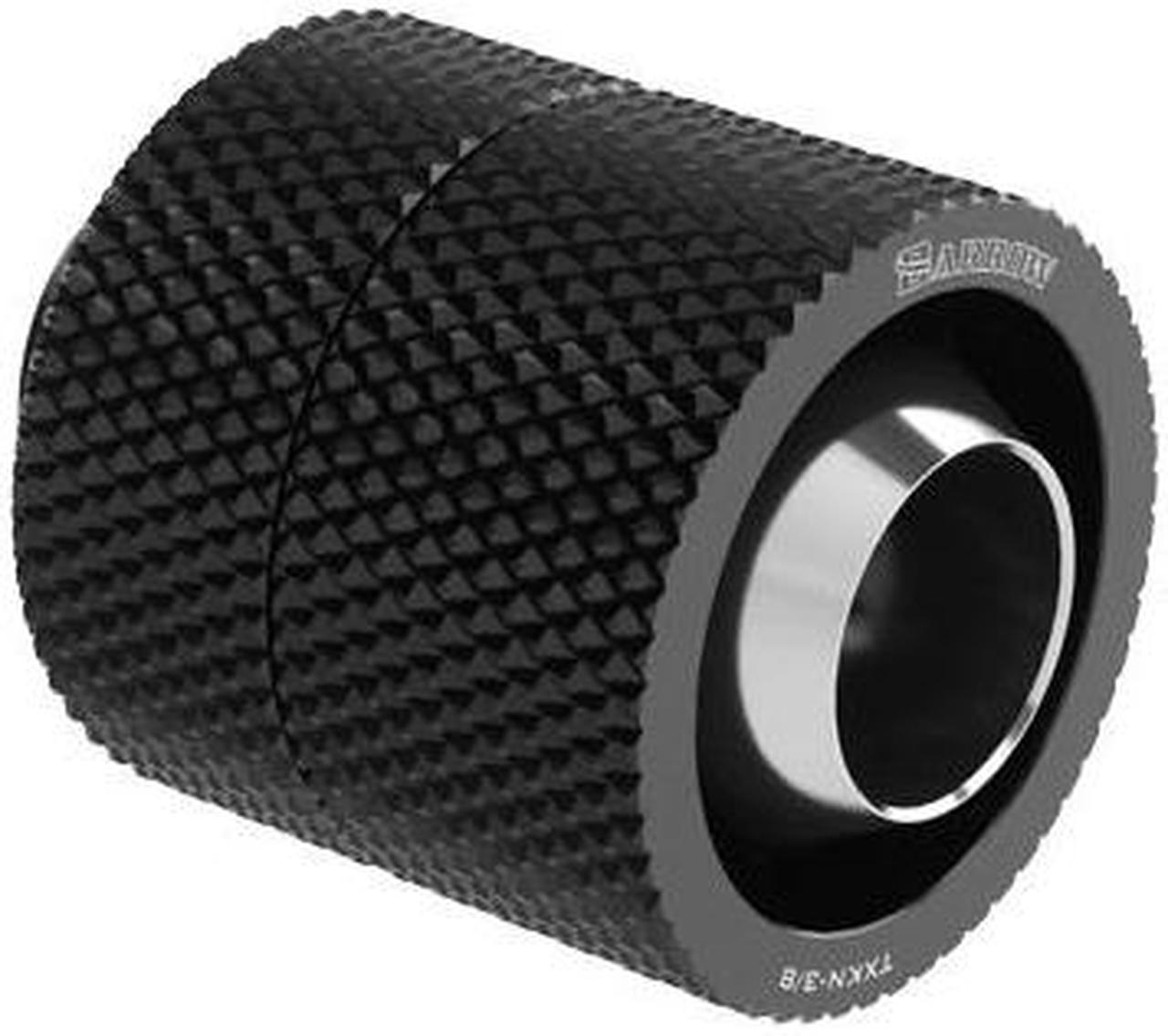 Barrow G1/4" Thread 3/8" ID x 1/2" OD 360 Degree Rotary Compression Fitting - Black (TXKN-3/8)