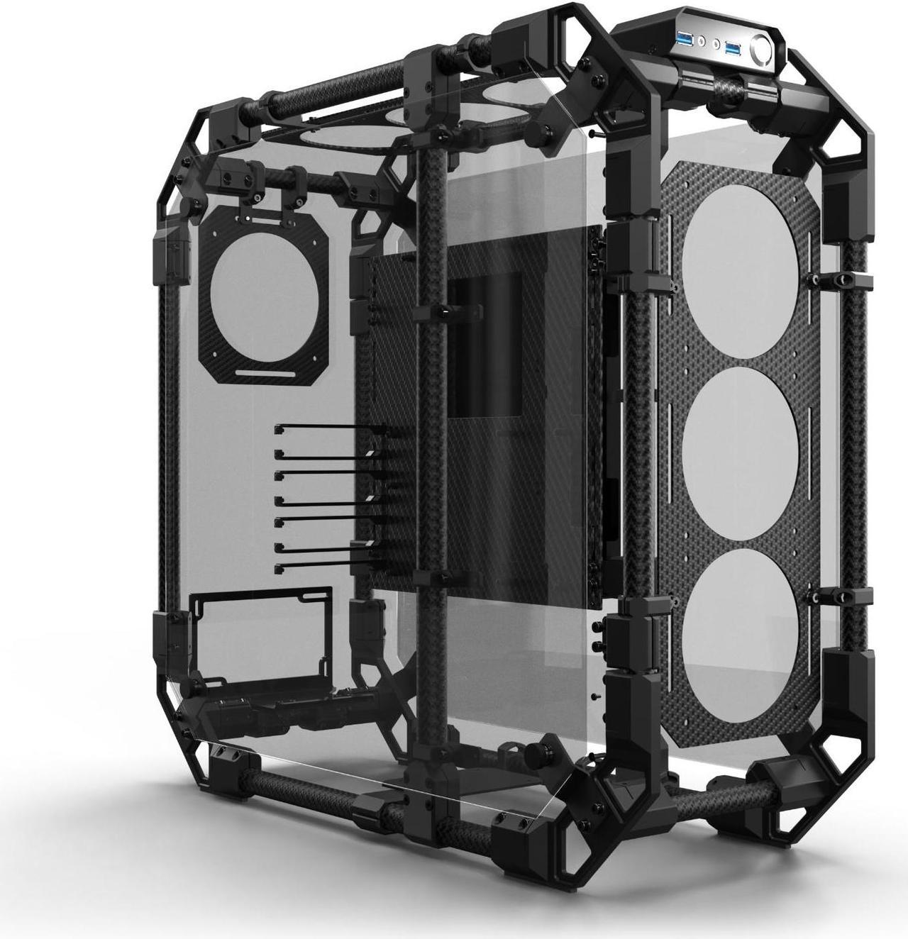 Alphacool Apex Skeleton Carbon Case (14593)