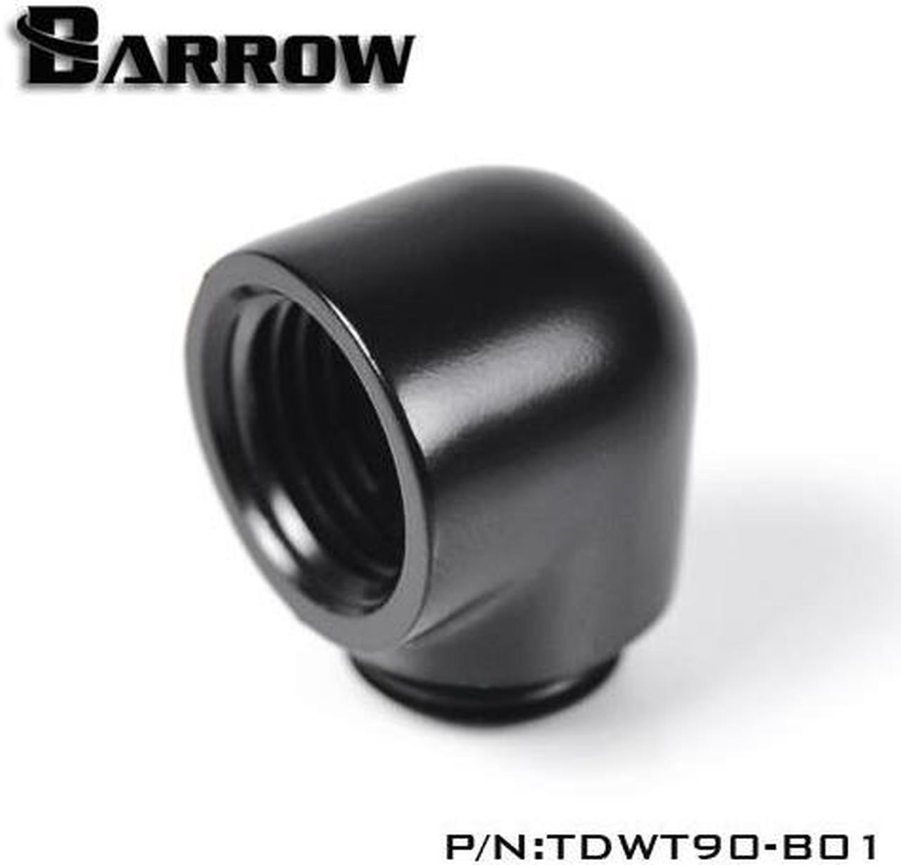 Barrow G1/4" 90 Degree Male to Female Angled Adaptor Fitting - Black (TDWT90-B01)