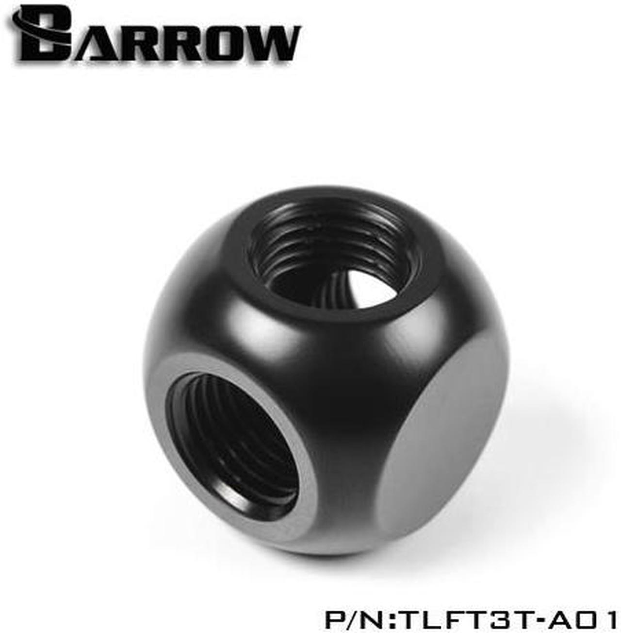 Barrow G1/4" 3-way Ball Fitting, Black