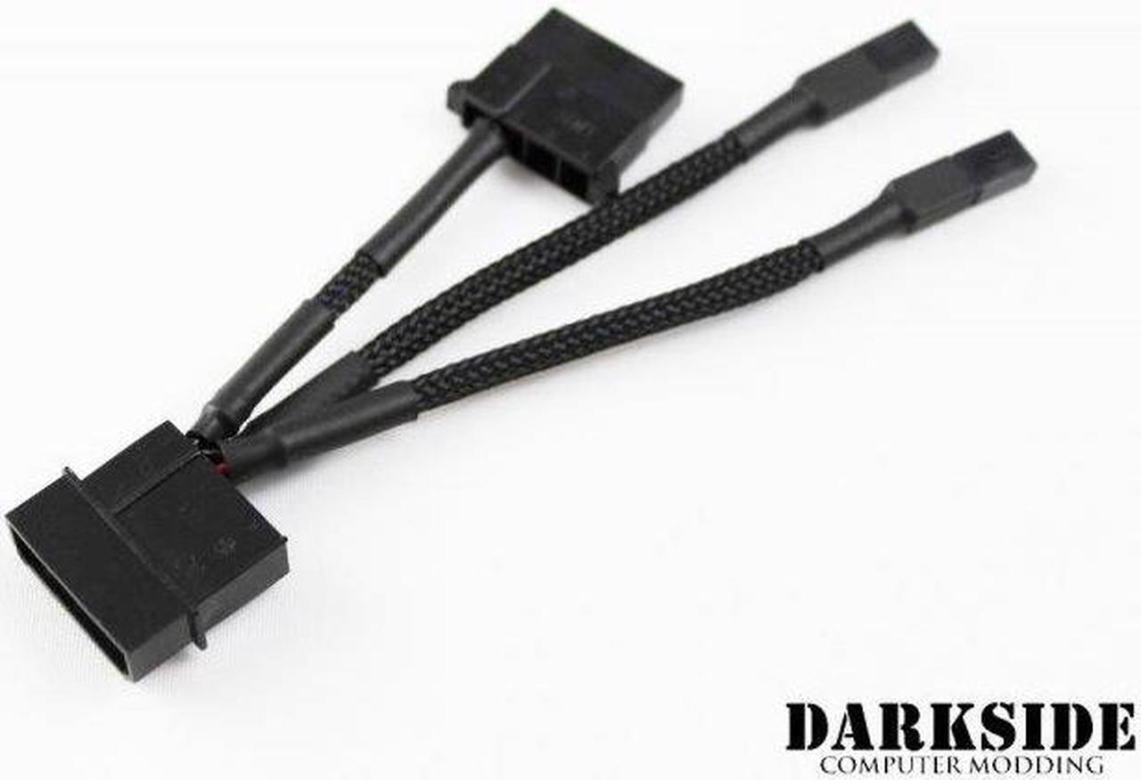 DarkSide CONNECT Pass-Through Y-Cable | 4" | 4-Pin Molex - Type 8s (DS-0375)