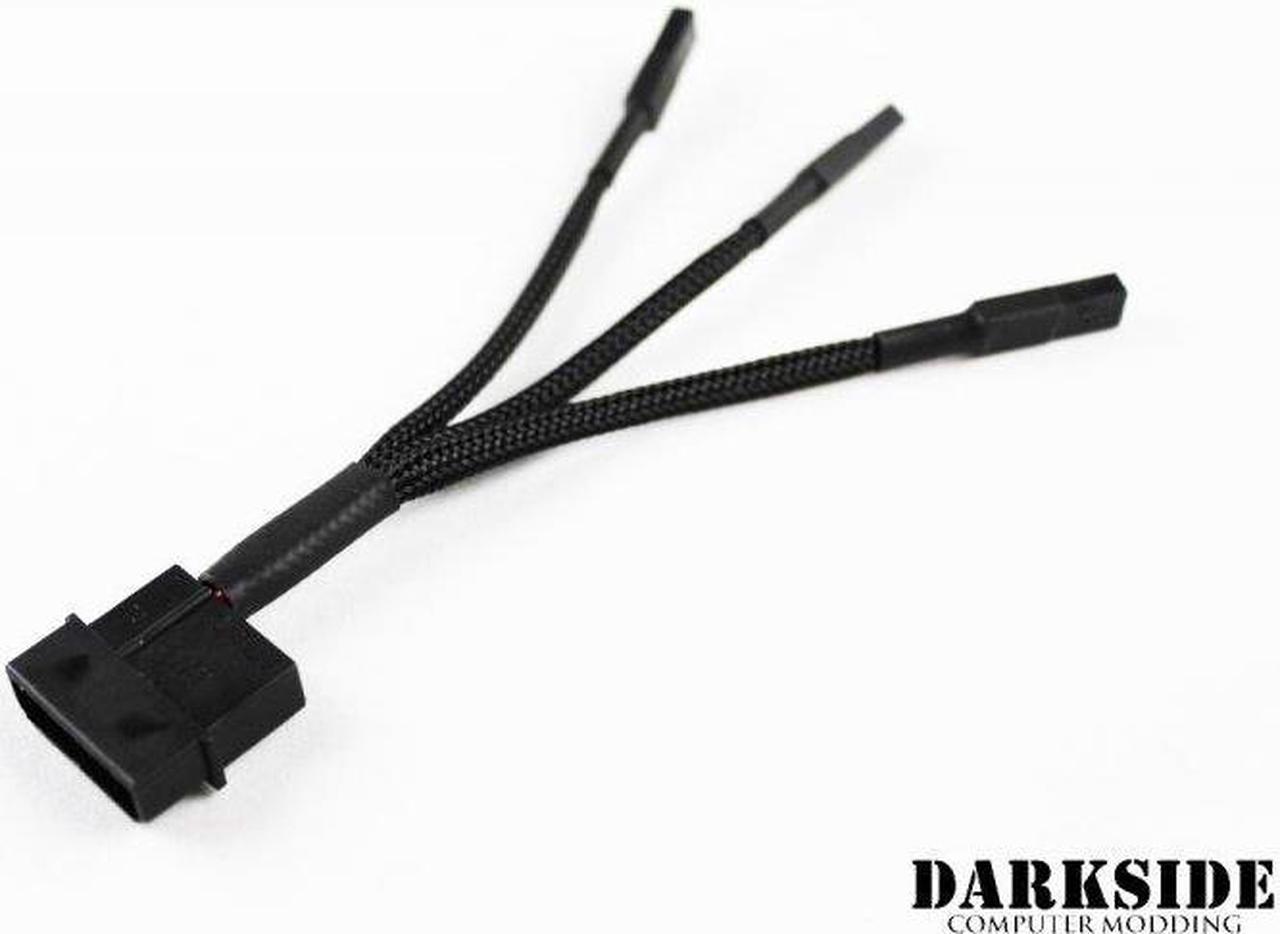 DarkSide CONNECT 3-Way Cable | 4" | 4-Pin Molex  - Type 11s (DS-0395)