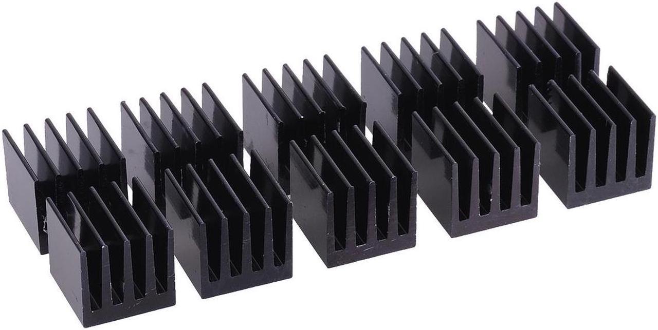 Alphacool GPU Heatsink 15 x 15 x 15mm | Black - 10 Pack (17155)