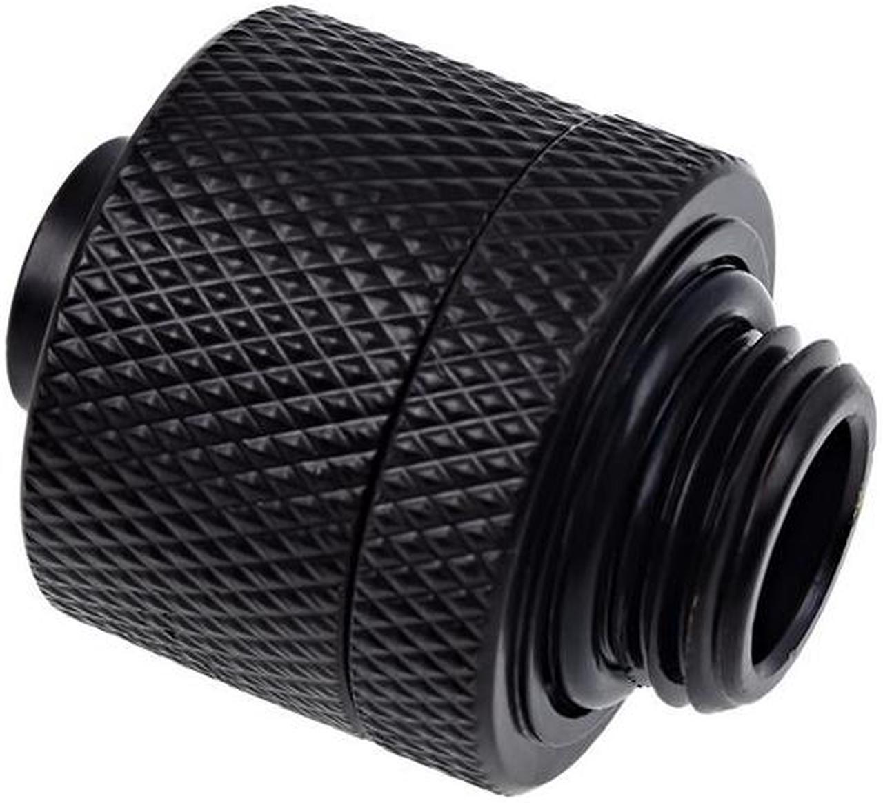 Alphacool Eiszapfen 3/8" ID x 5/8" OD G1/4 Compression Fitting - Black Sixpack (17234)