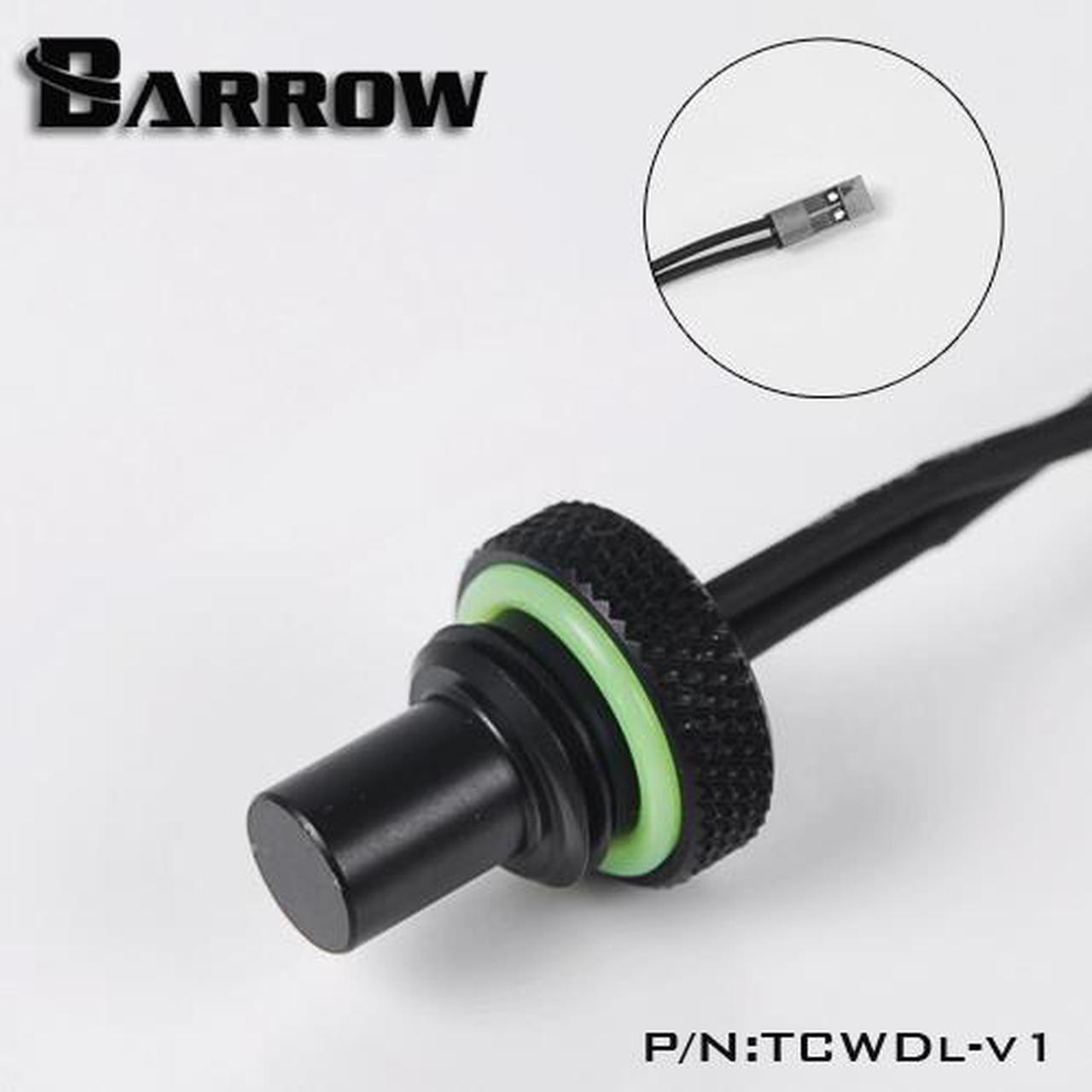 Barrow G1/4" 10K Temperature Stop / Plug Fitting - Long Version - Black (TCWDL-V1)