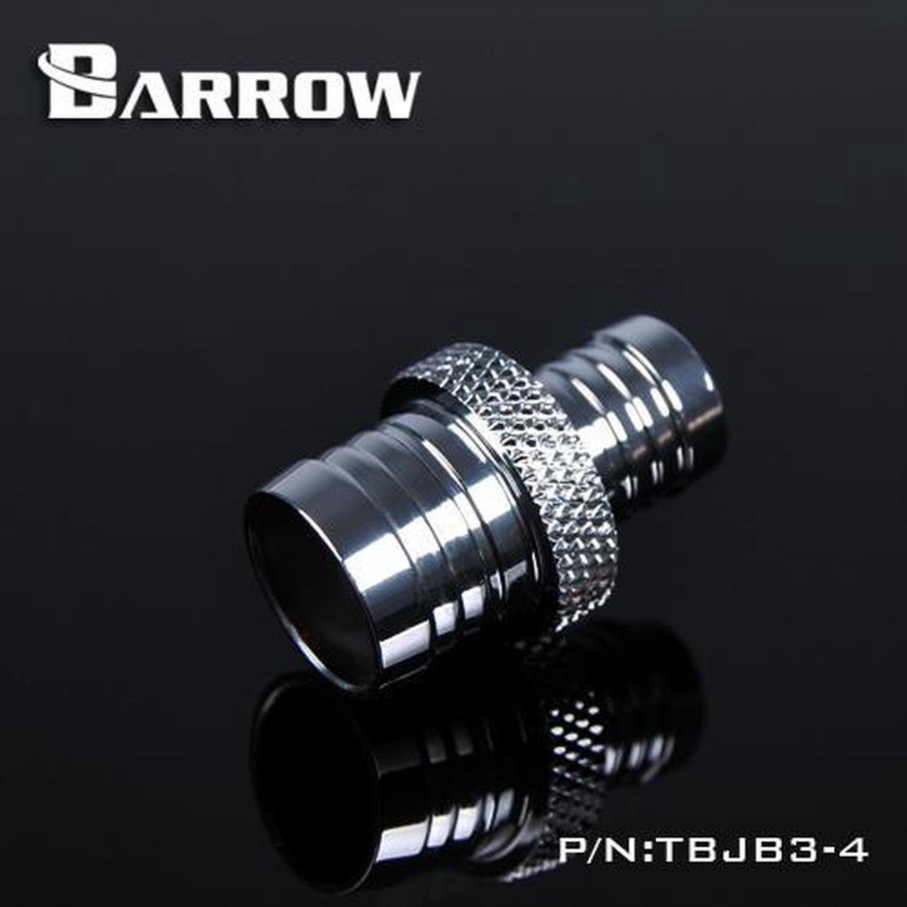 Barrow 1/2" to 3/8" Barbed Reducer Fitting - Silver (TBJB3-4-Silver)