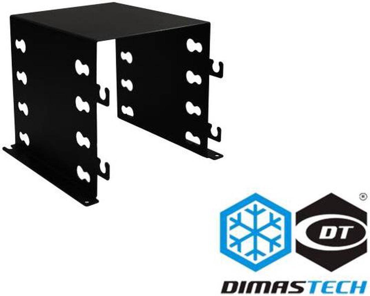 DimasTechÂ® HD Support 3.5", Special, 4 Slot, Ready for 120mm Graphite Black Frontal Fan Support (BT169)