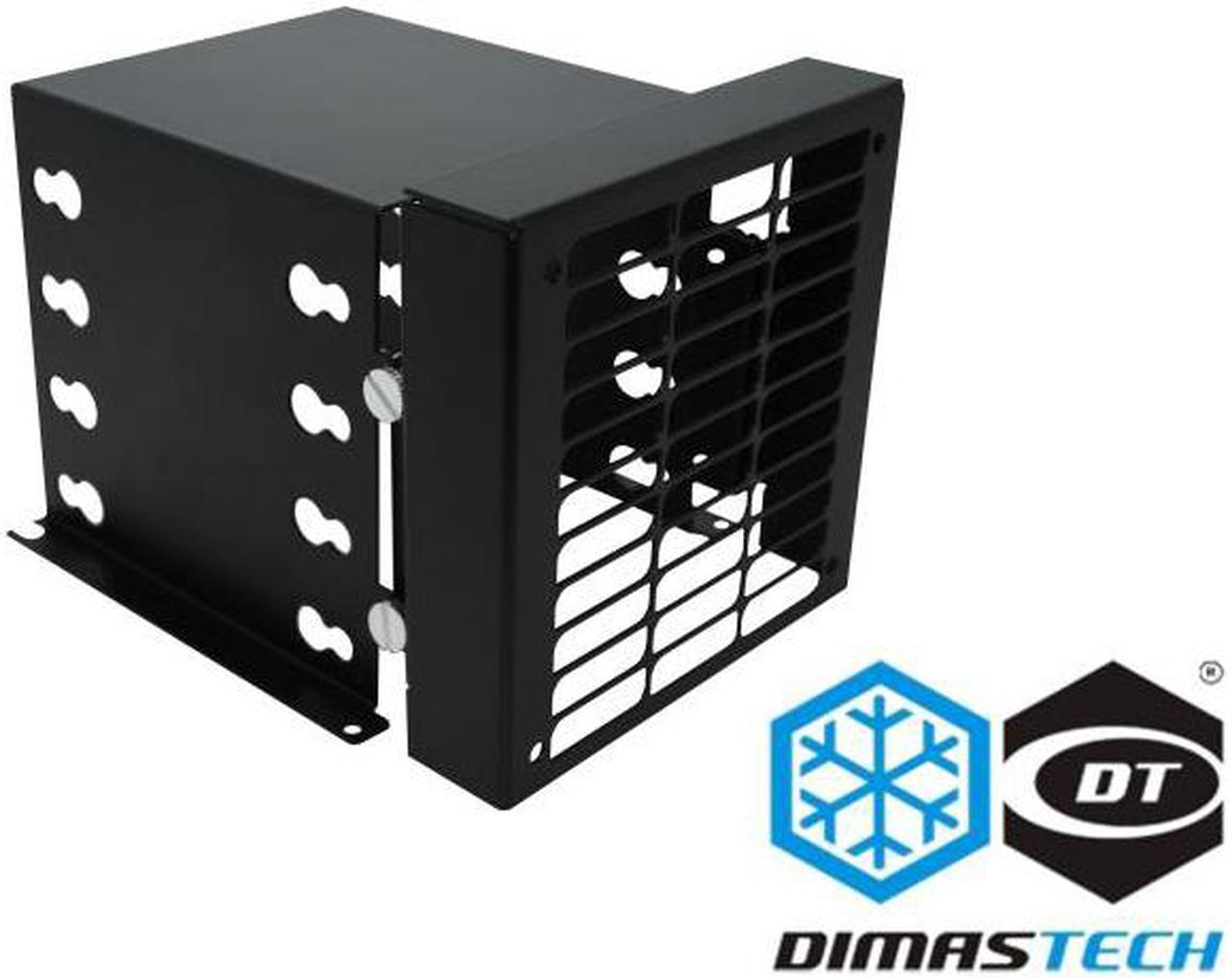 DimasTechÂ® HD Support 3.5", Special, 4 Slot, with 120mm Graphite Black Frontal Fan Support (BT178)