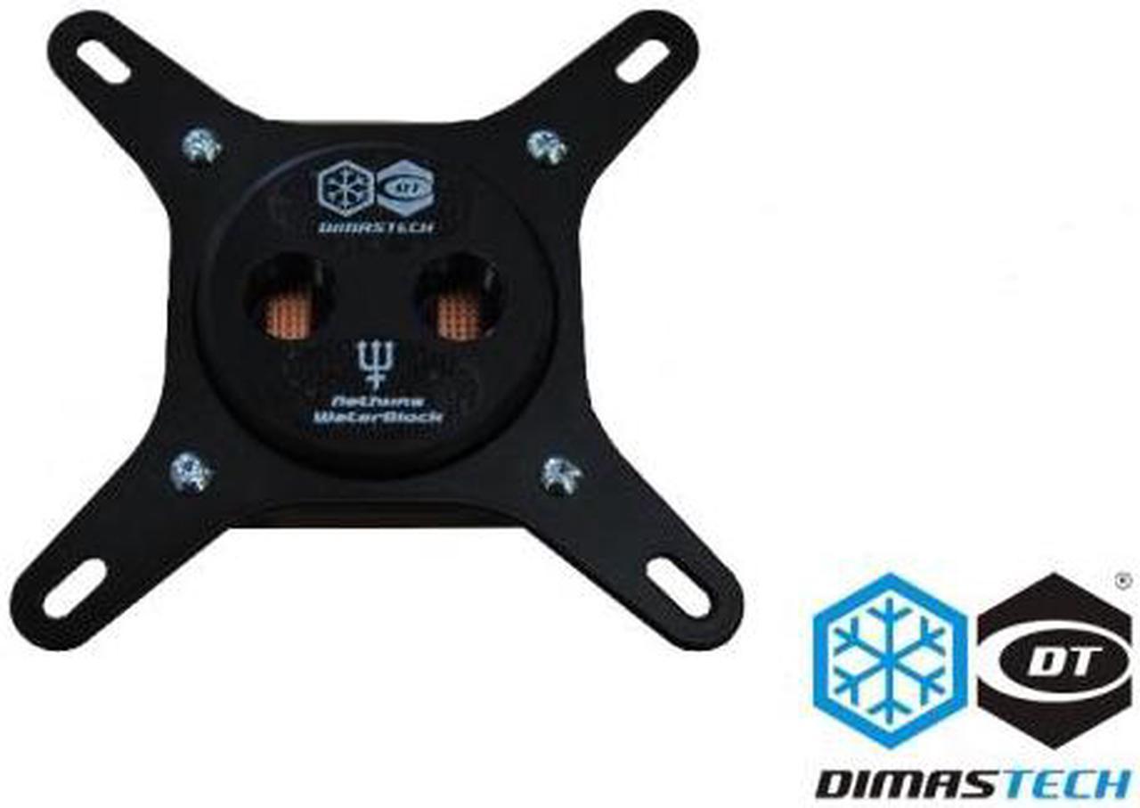 DimastechÂ® Nethuns WaterBlock Sockets 775/115x/1366 Black (WB001)