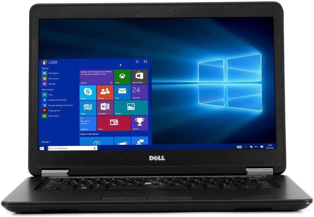 Dell Lattitude E7450 14" High Performance Ultra Book Business Laptop Computer PC, Intel Quad Core i5, 16GB RAM, 128GB SSD, Windows 10 Professional, WiFi (Grade B)