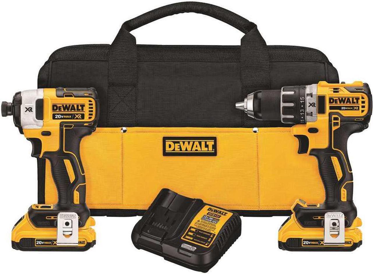 DeWALT DCK283D2 MAX XR Lithium Ion Brushless Drill Driver and Impact Combo Kit