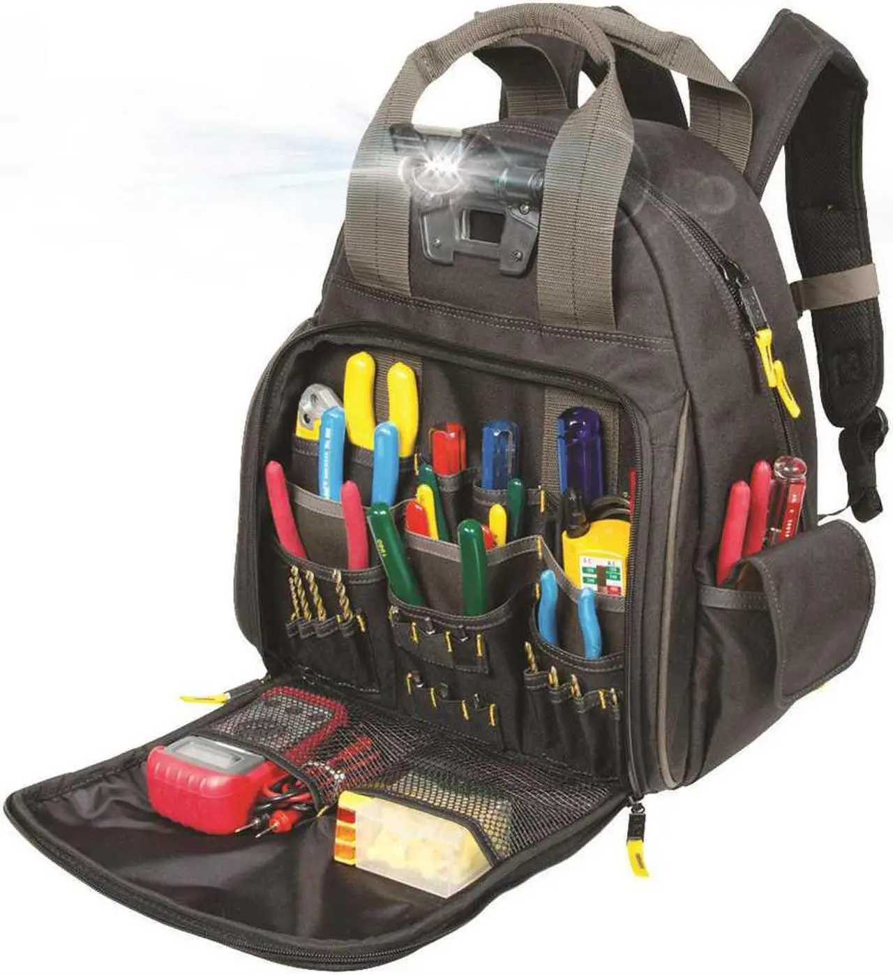 Alt view image 11 of 18 - Clc L255 Tech Gear 53 Pocket  Lighted Backpack