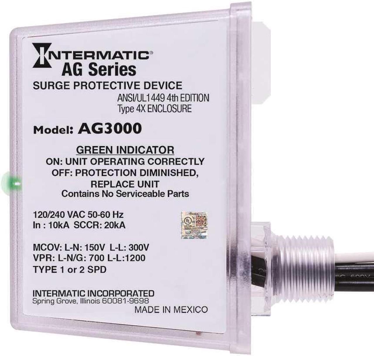 Alt view image 3 of 6 - intermatic ag3000 surge protector