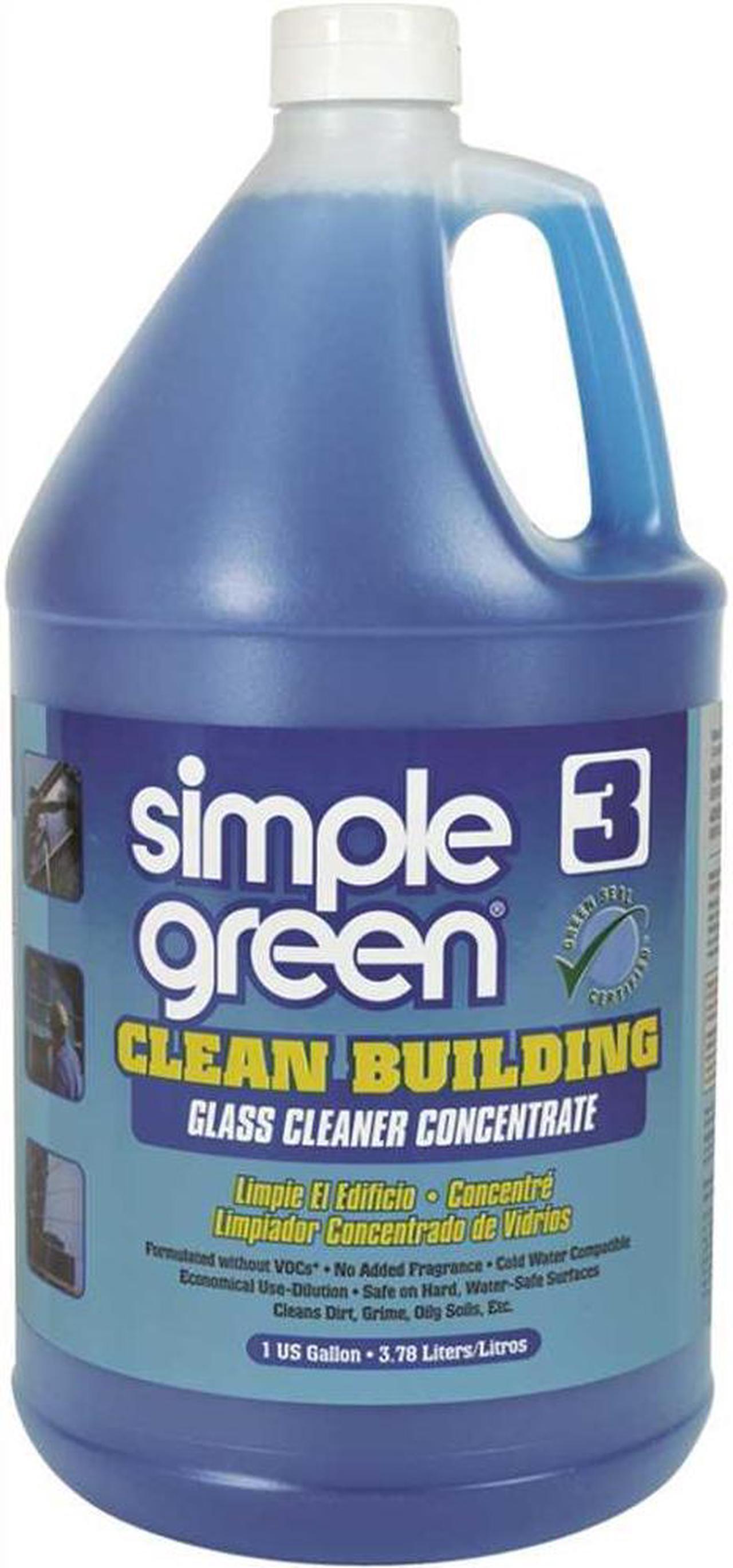 Alt view image 2 of 6 - Simple Green Glass Cleaner, 1 gal. Jug, Unscented Liquid, 1:30, 2 PK