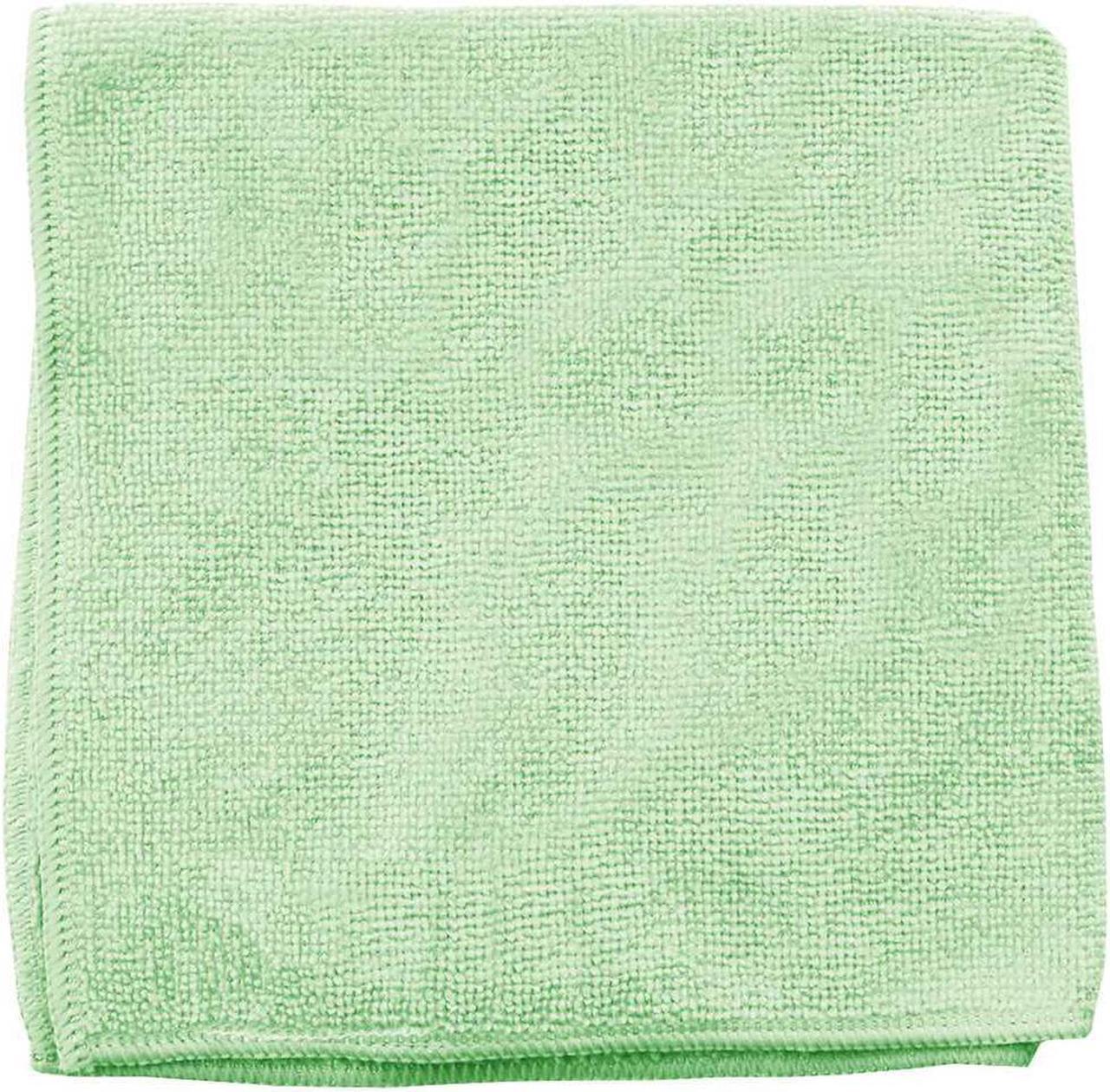 Alt view image 8 of 14 - Rubbermaid Commercial Microfiber Cleaning Cloths 12 x 12 Green 24/Pack 1820578
