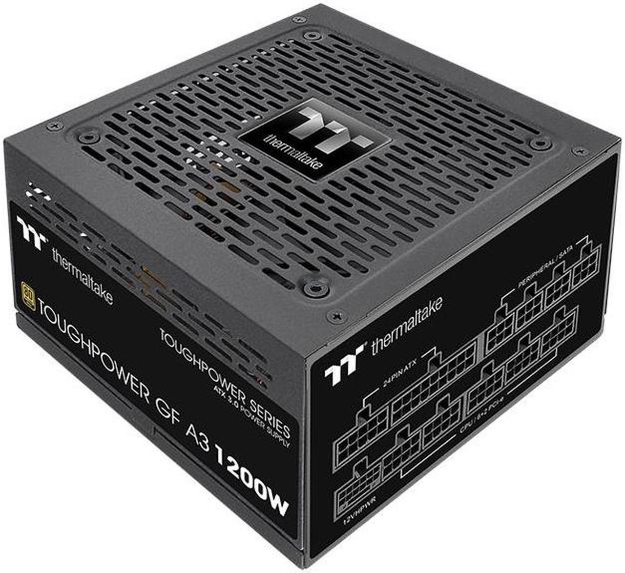 Thermaltake Toughpower 1200W GF A3 TT Premium Edition 80 PLUS, PCIe 5.0, ATX3.0 Gen5 Gold Modular Power Supply w/ 12VHPWR Connector