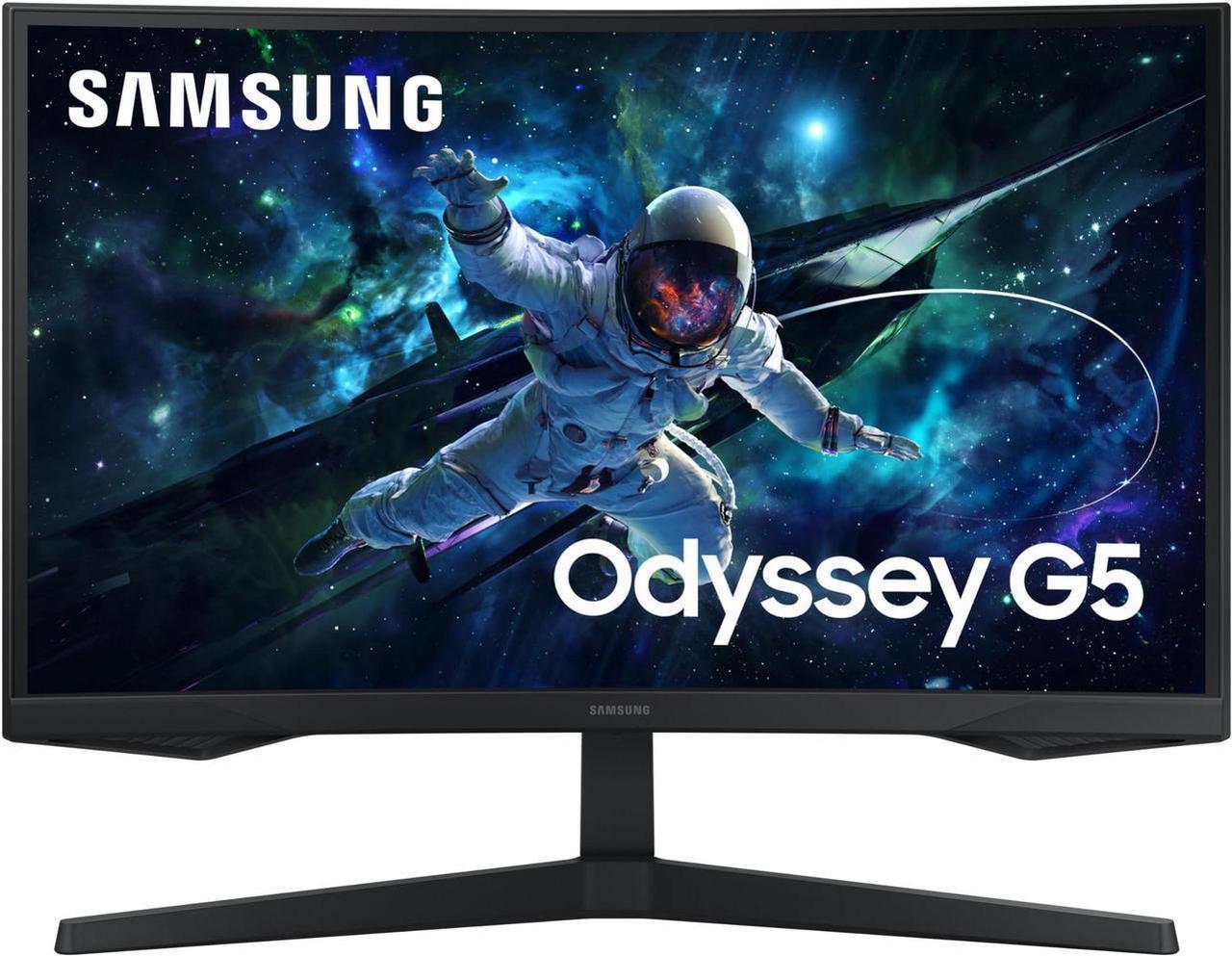 Samsung 27 inch Odyssey G55C QHD 165 Hz 1 ms Curved Gaming Monitor  (LS27CG550ENXZA) [Canada Version]