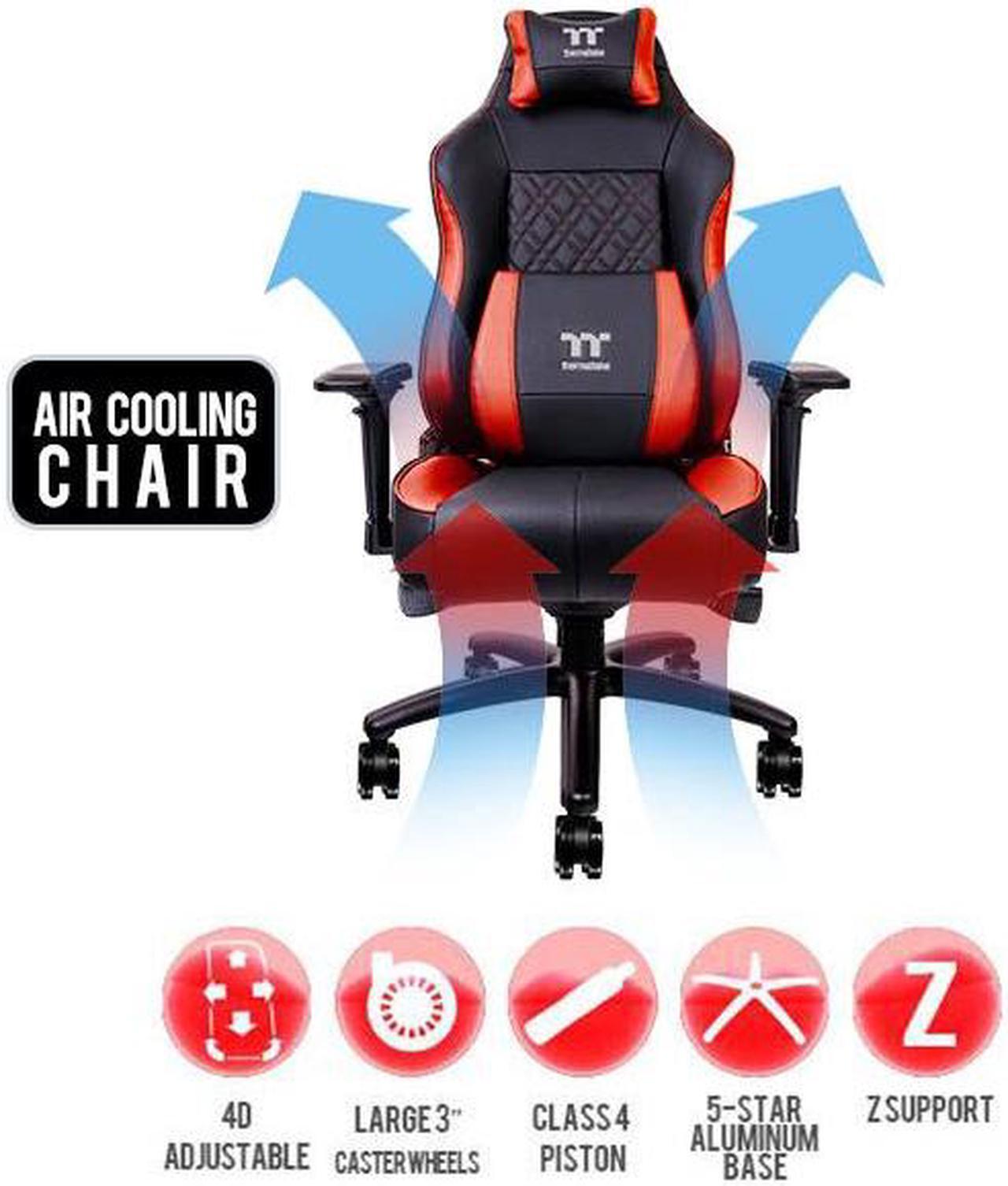 Main image of Thermaltake TT eSPORTS X Comfort Air Professional AIR-COOL Gaming Chair Black/Red (support up to 150kg)