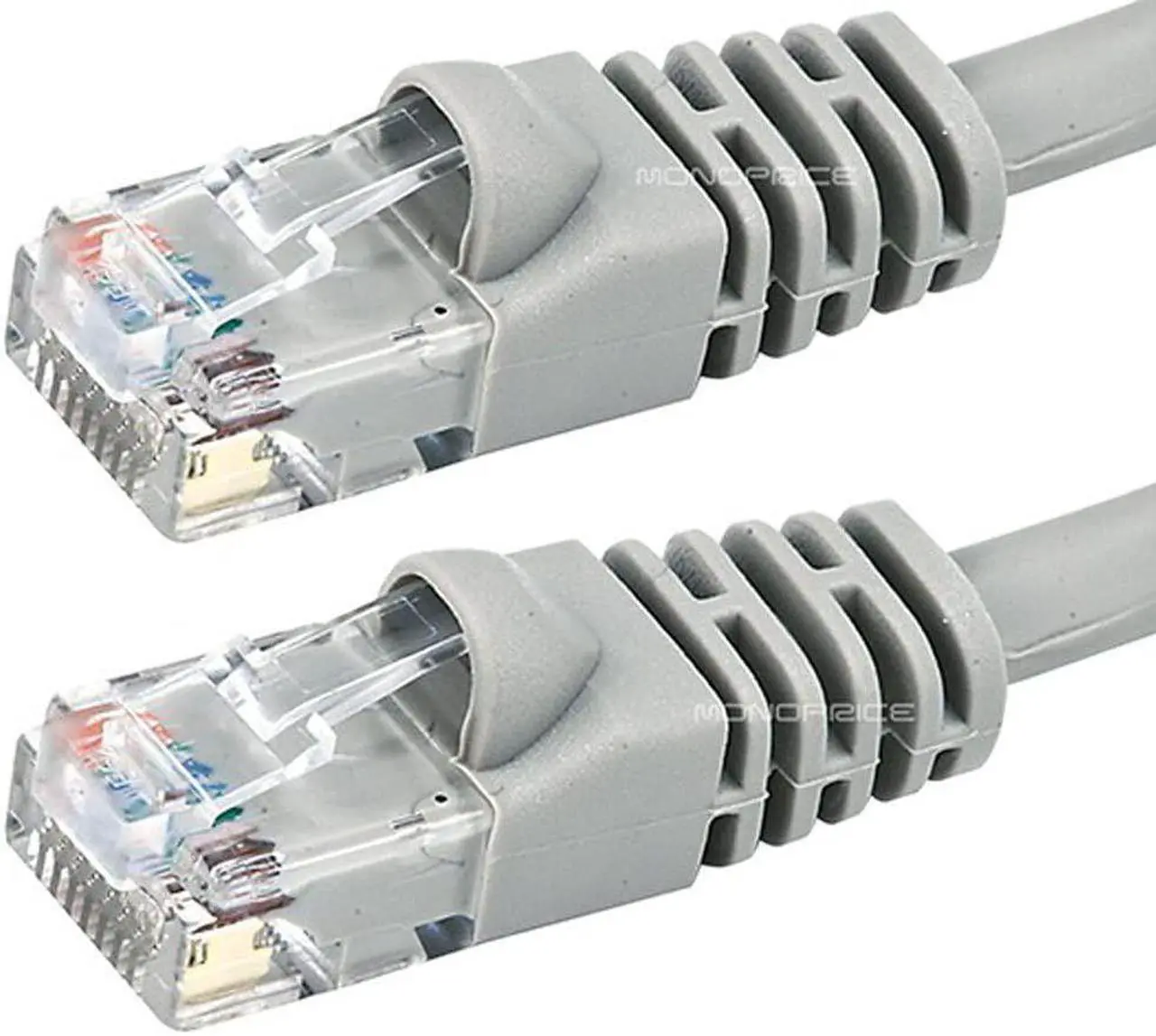 Alt view image 10 of 18 - Monoprice Cat5e Ethernet Patch Cable - 100 Feet - Gray | Network Internet Cord - RJ45, Stranded, 350Mhz, UTP, Pure Bare Copper Wire, 24AWG