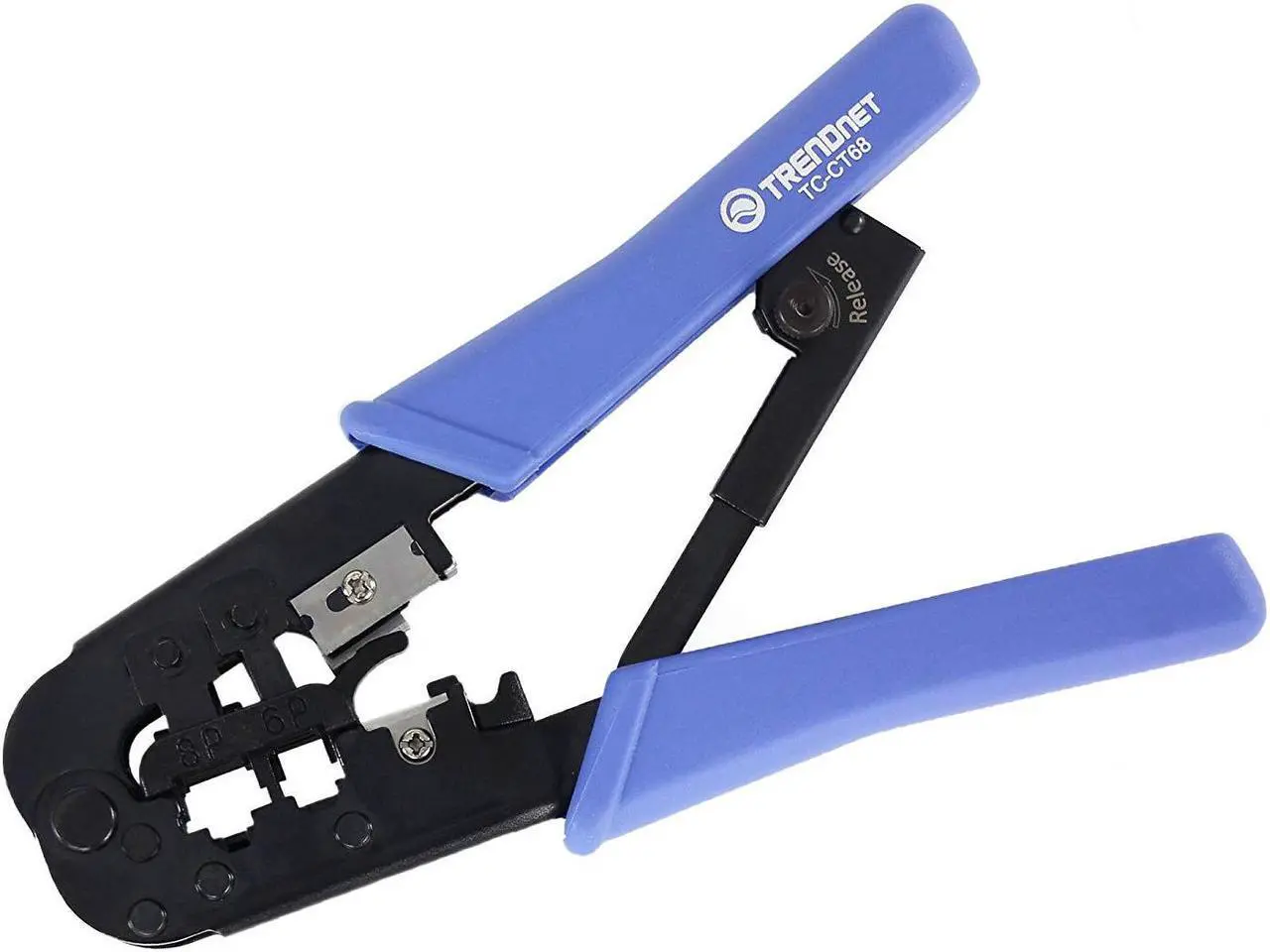 Main image of TRENDnet Crimping Tool, 8P/Rj-45 & 6P/Rj-12, Rj-11 Crimp, Cut, & Strip Tool, TC-CT68