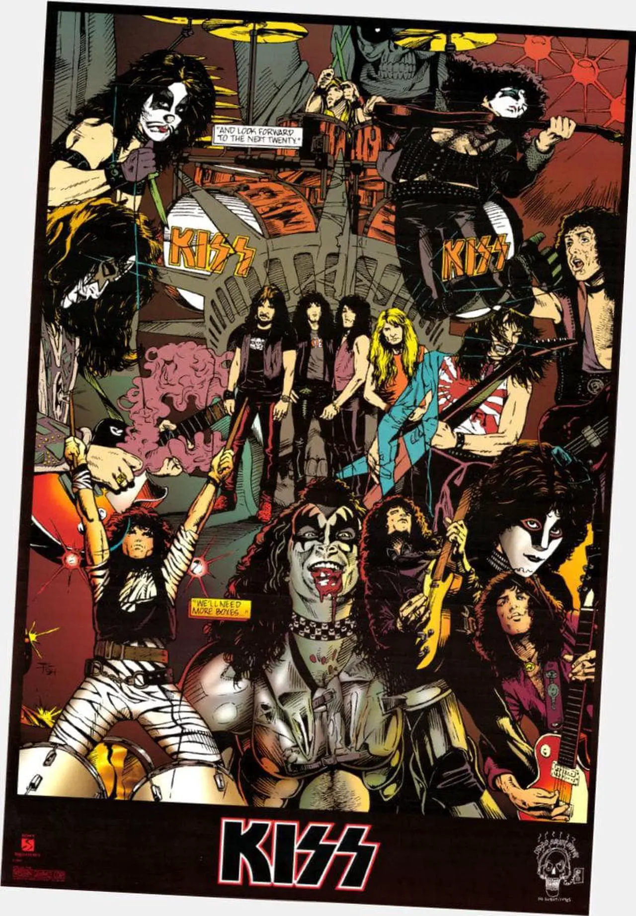Main image of Kiss Poster 24"x36" 24x36 Vintage Comic Book Art
