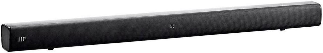 Monoprice SB-100 2.1-ch Soundbar - Black - 36 Inches With Built In Subwoofer, Bluetooth, Optical Input, and Remote Control